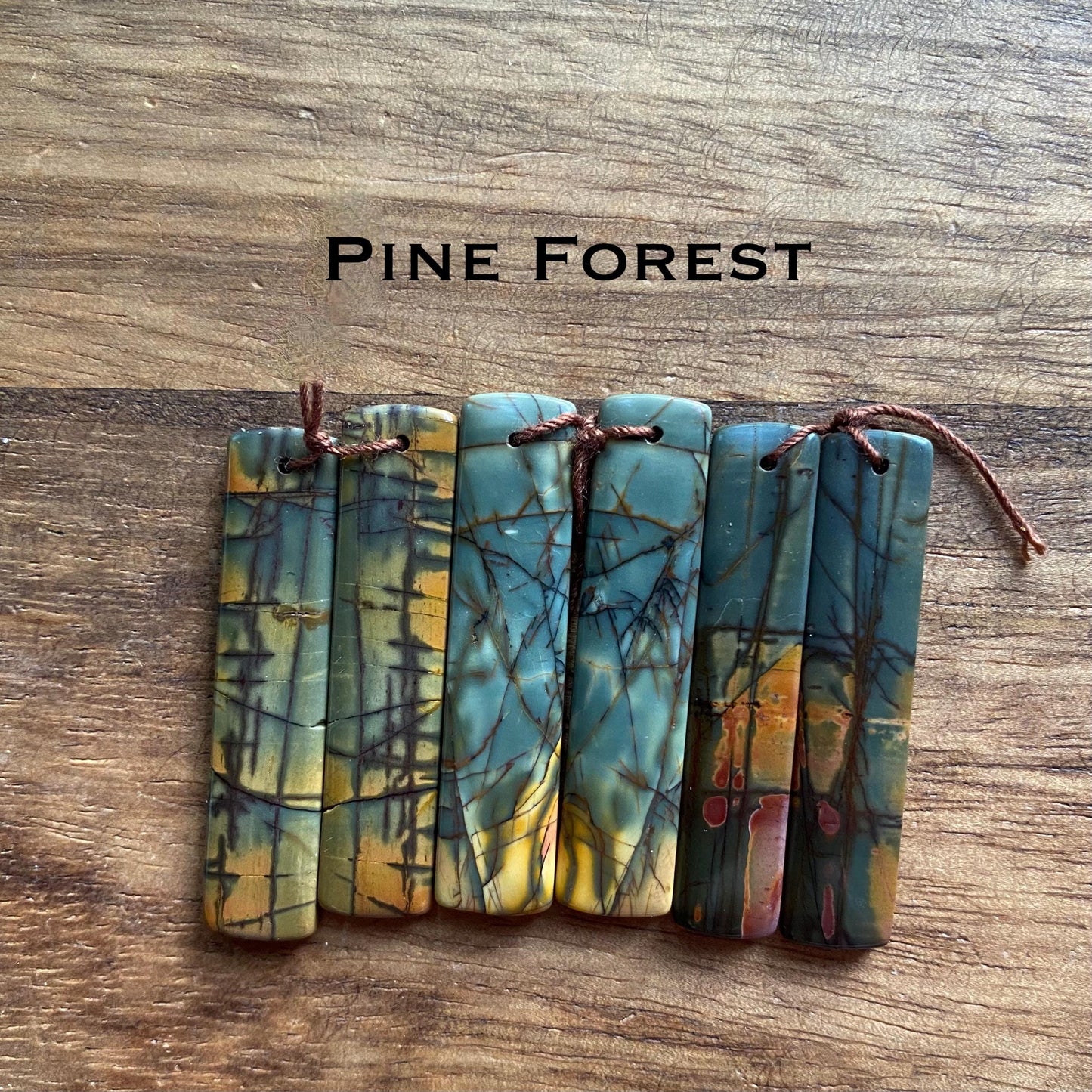 Red Creek Jasper Necklace for Men – Earthy Stone Pendant on Adjustable Leather Cord,Mens Jewelry,Natural Stone Jewelry for Men,Gift for Him