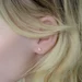 Tiny Emerald Trefoil CZ Stud Earrings