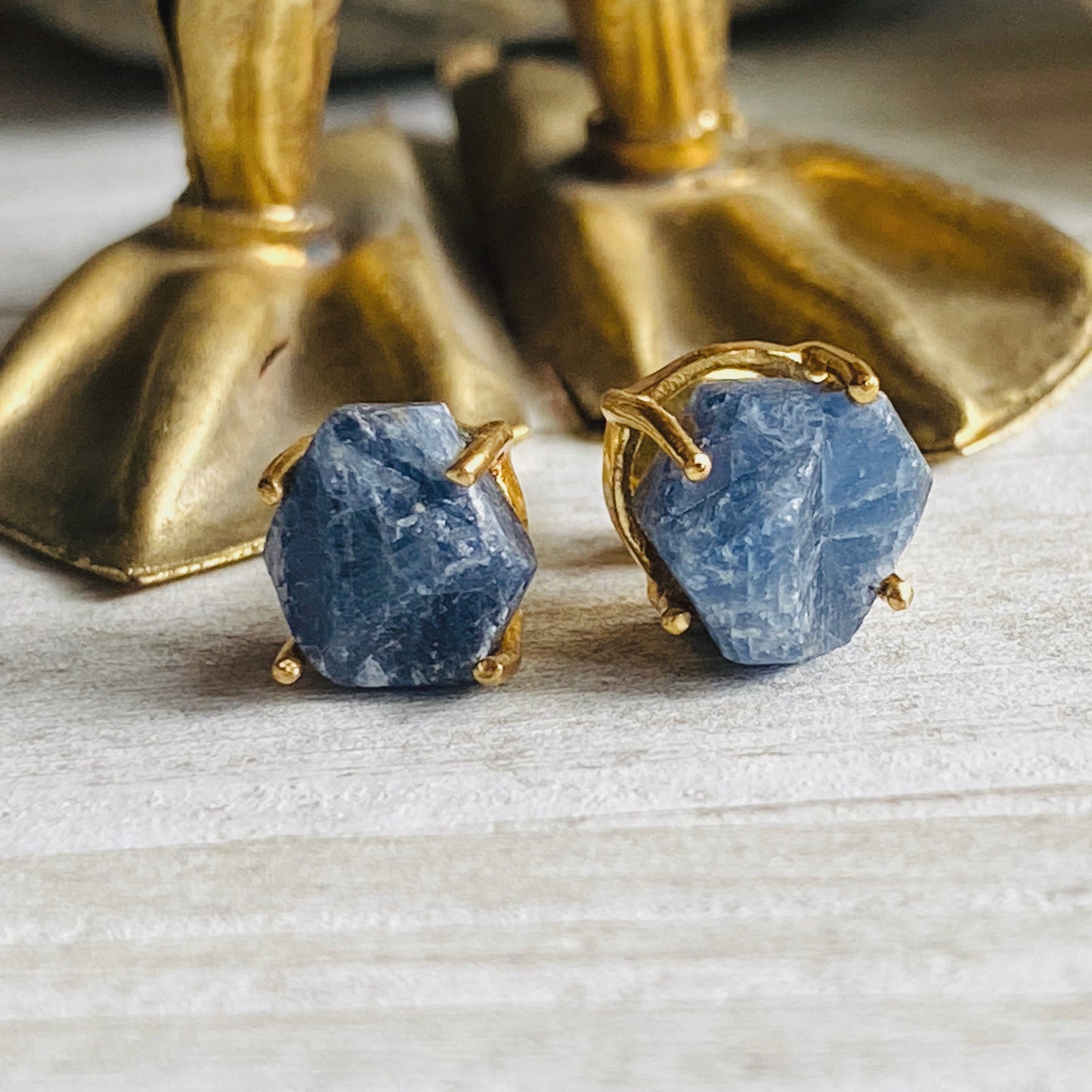 Stevey Sapphire Claw Studs