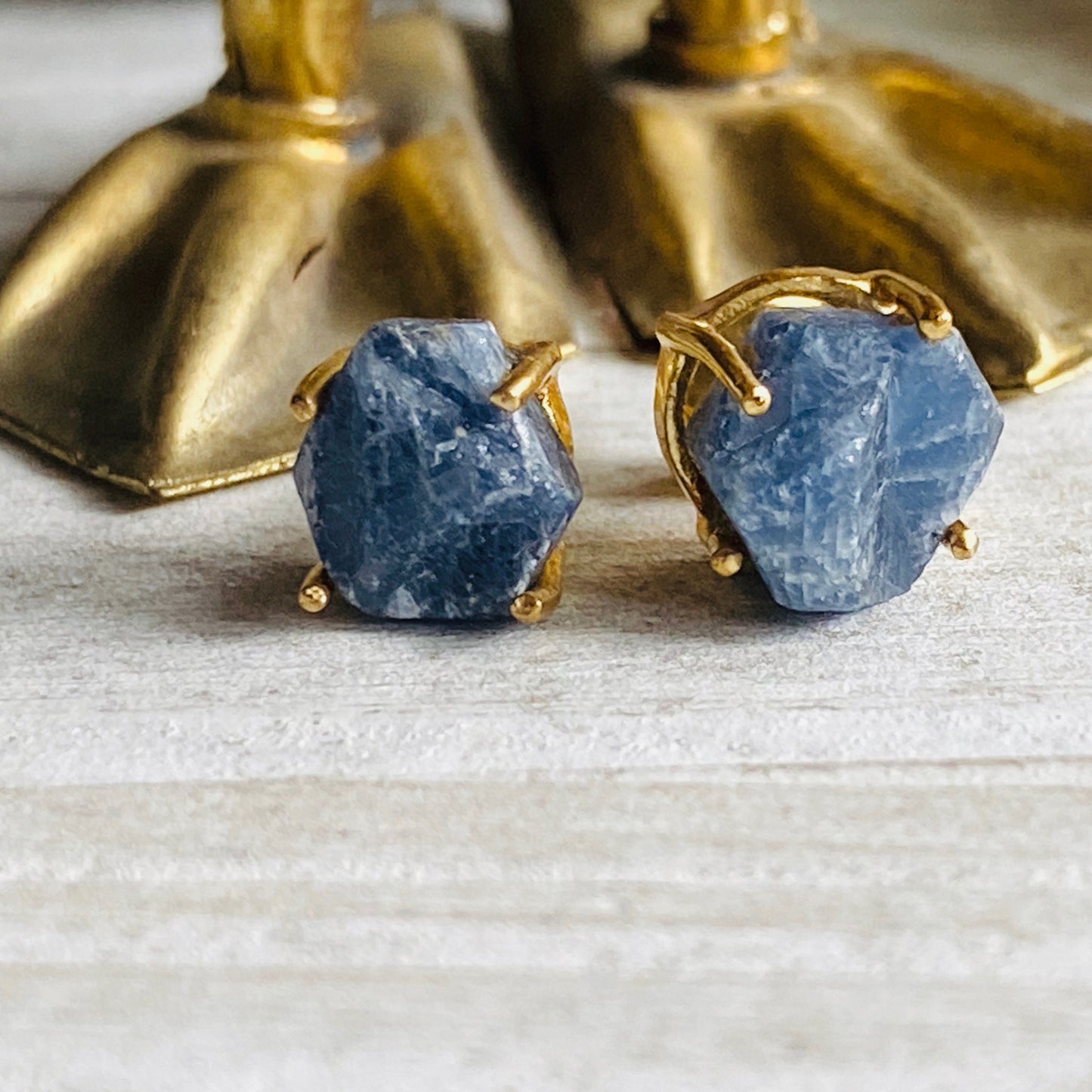 Stevey Sapphire Claw Studs