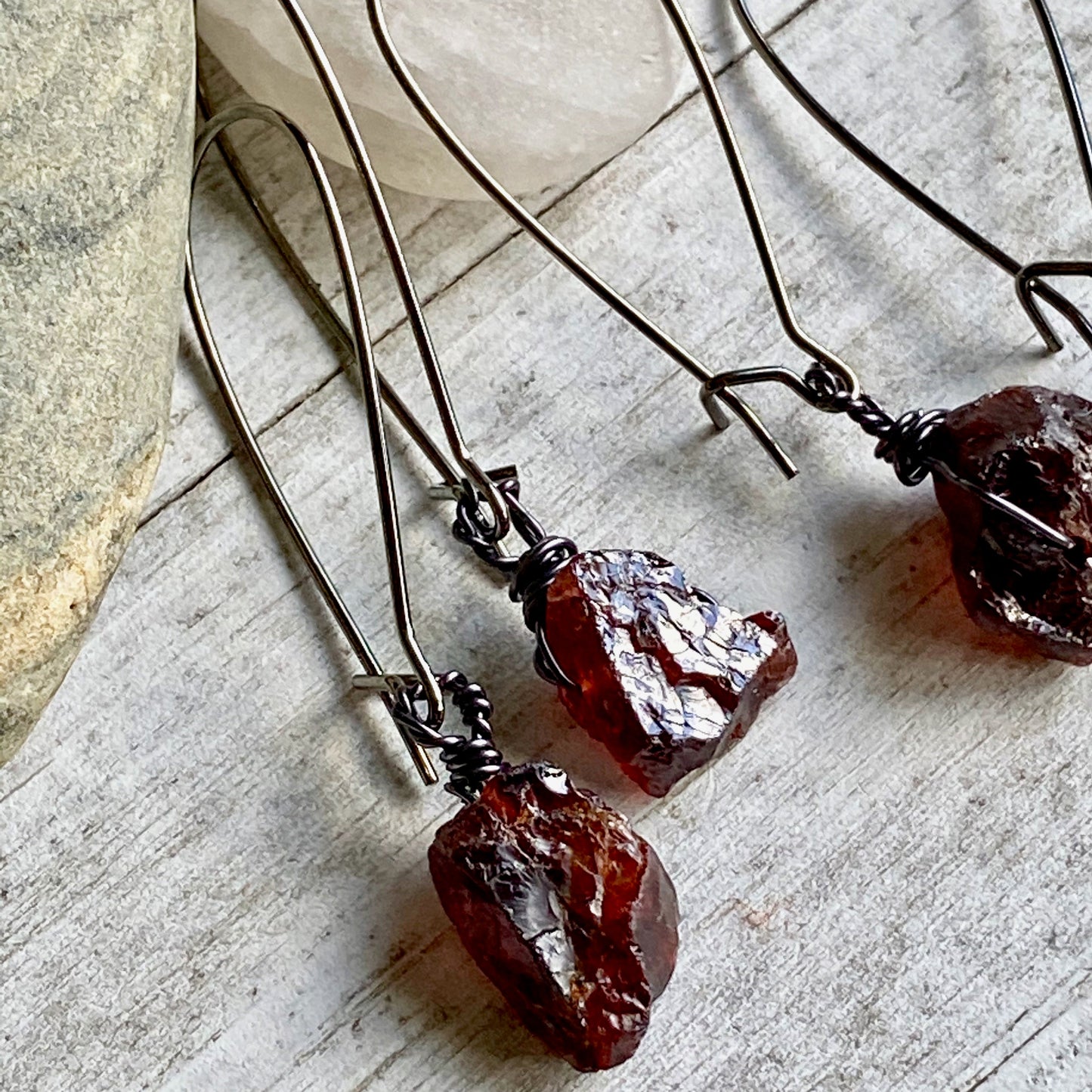 Mirabelle Garnet Dangle Earrings