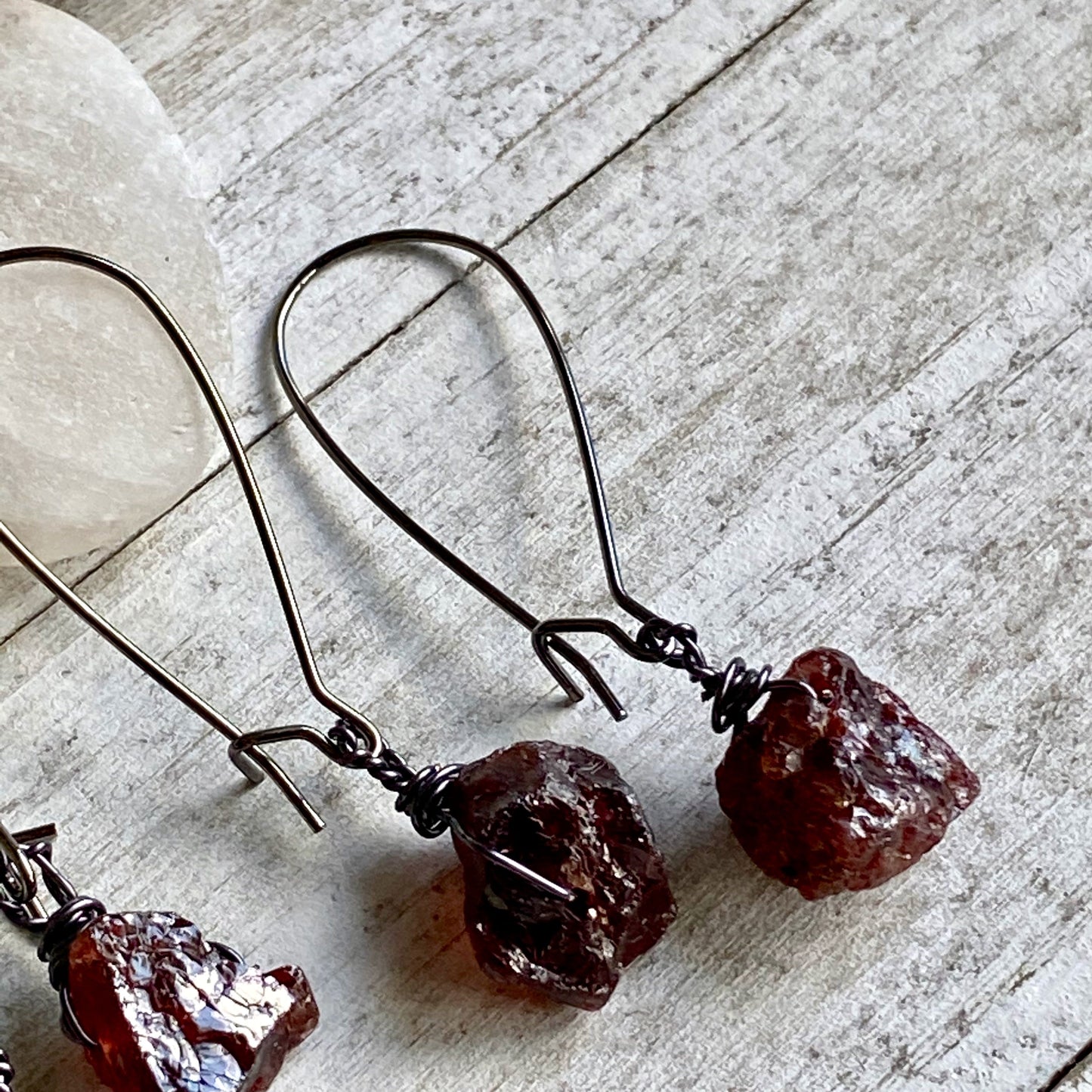 Mirabelle Garnet Dangle Earrings