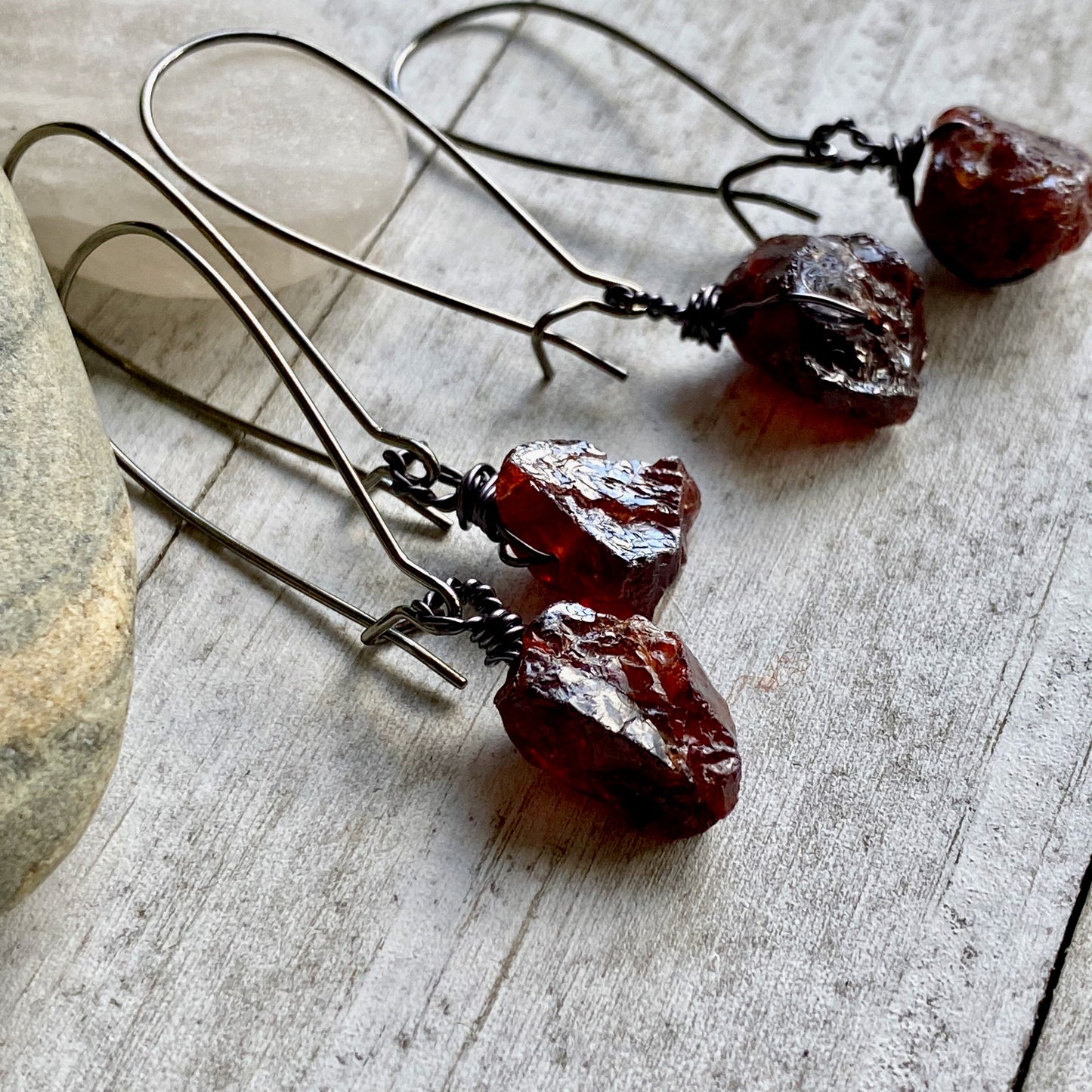 Mirabelle Garnet Dangle Earrings