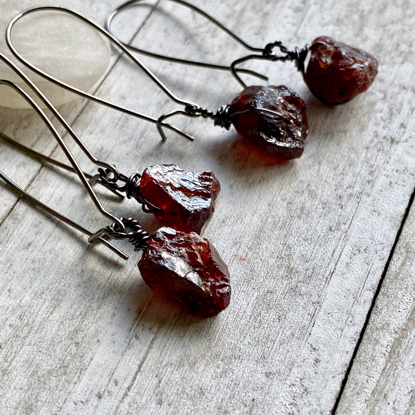 Mirabelle Garnet Dangle Earrings