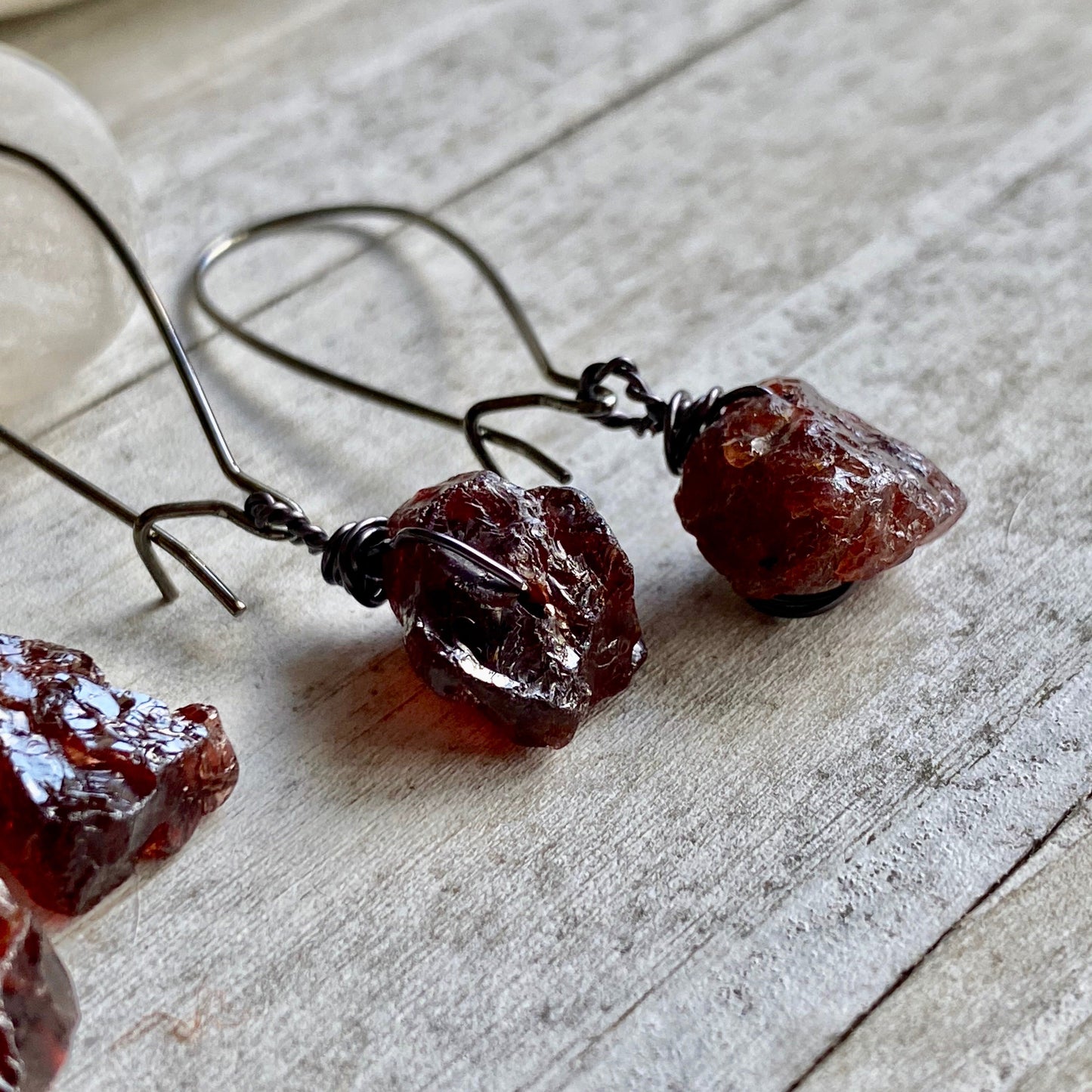 Mirabelle Garnet Dangle Earrings
