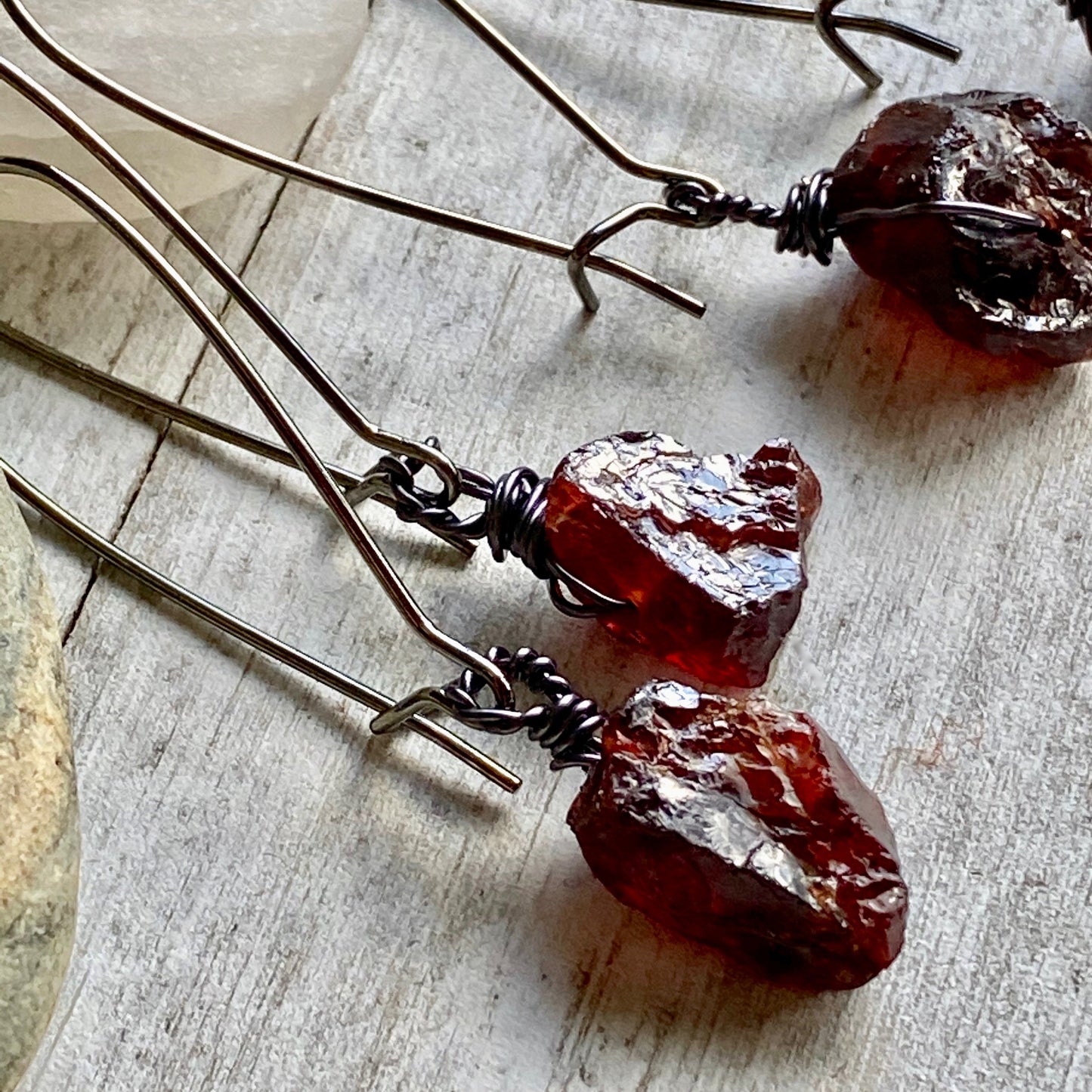 Mirabelle Garnet Dangle Earrings