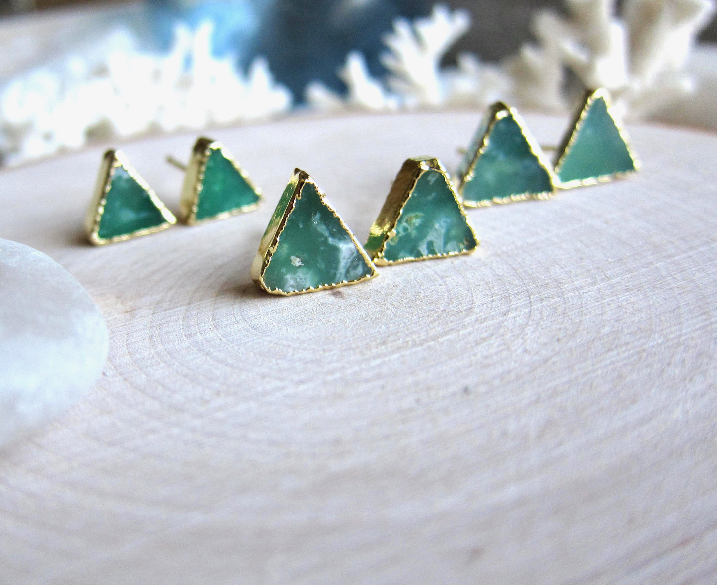 Criterion Chrysoprase Stud Earrings