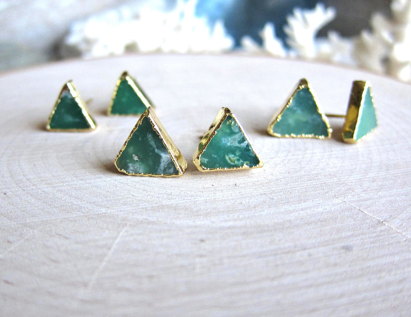 Criterion Chrysoprase Stud Earrings