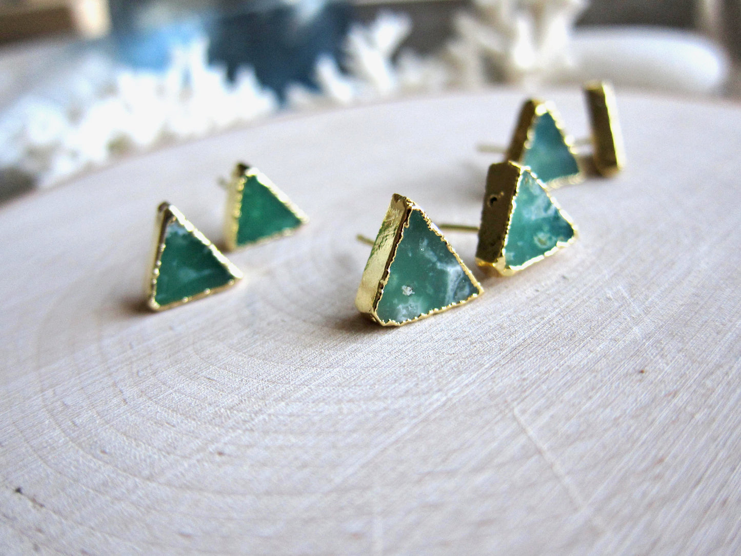 Criterion Chrysoprase Stud Earrings