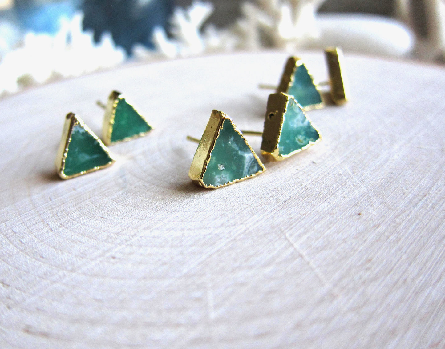Criterion Chrysoprase Stud Earrings