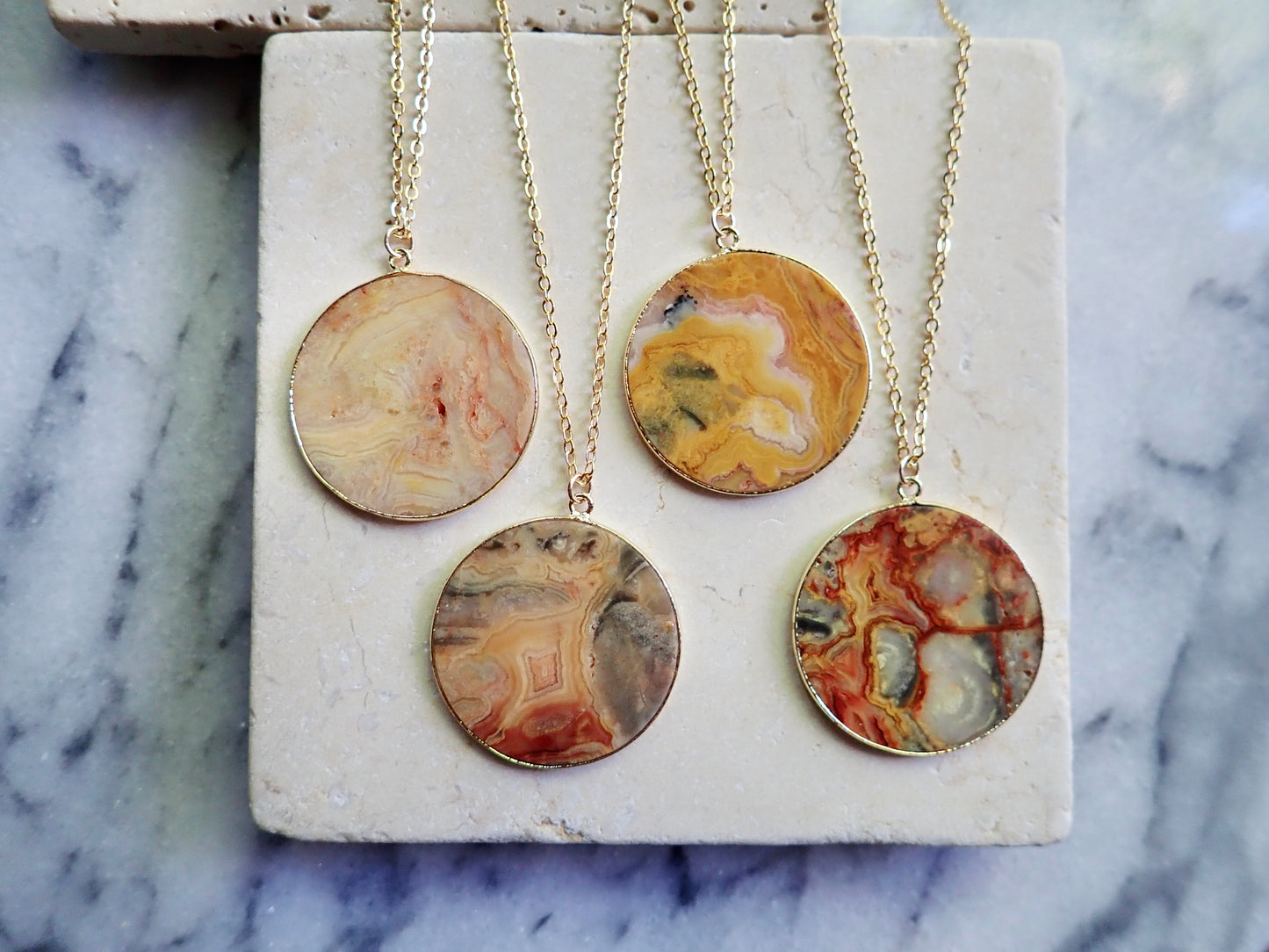 Crazy Lace Agate Necklace