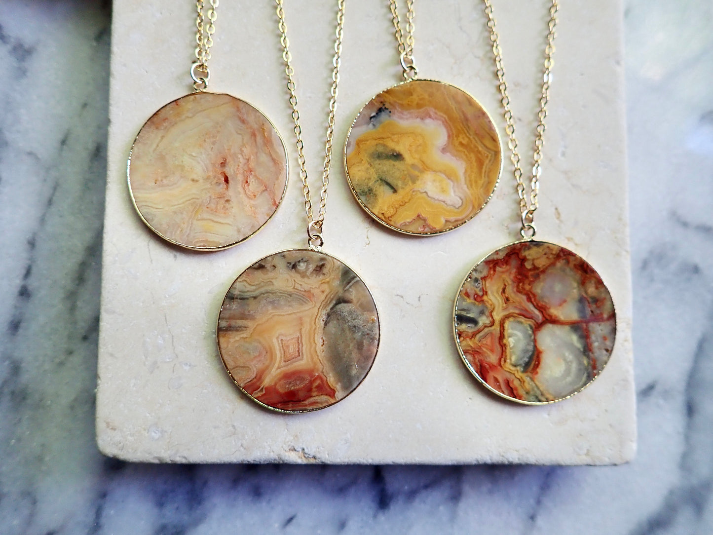 Crazy Lace Agate Necklace