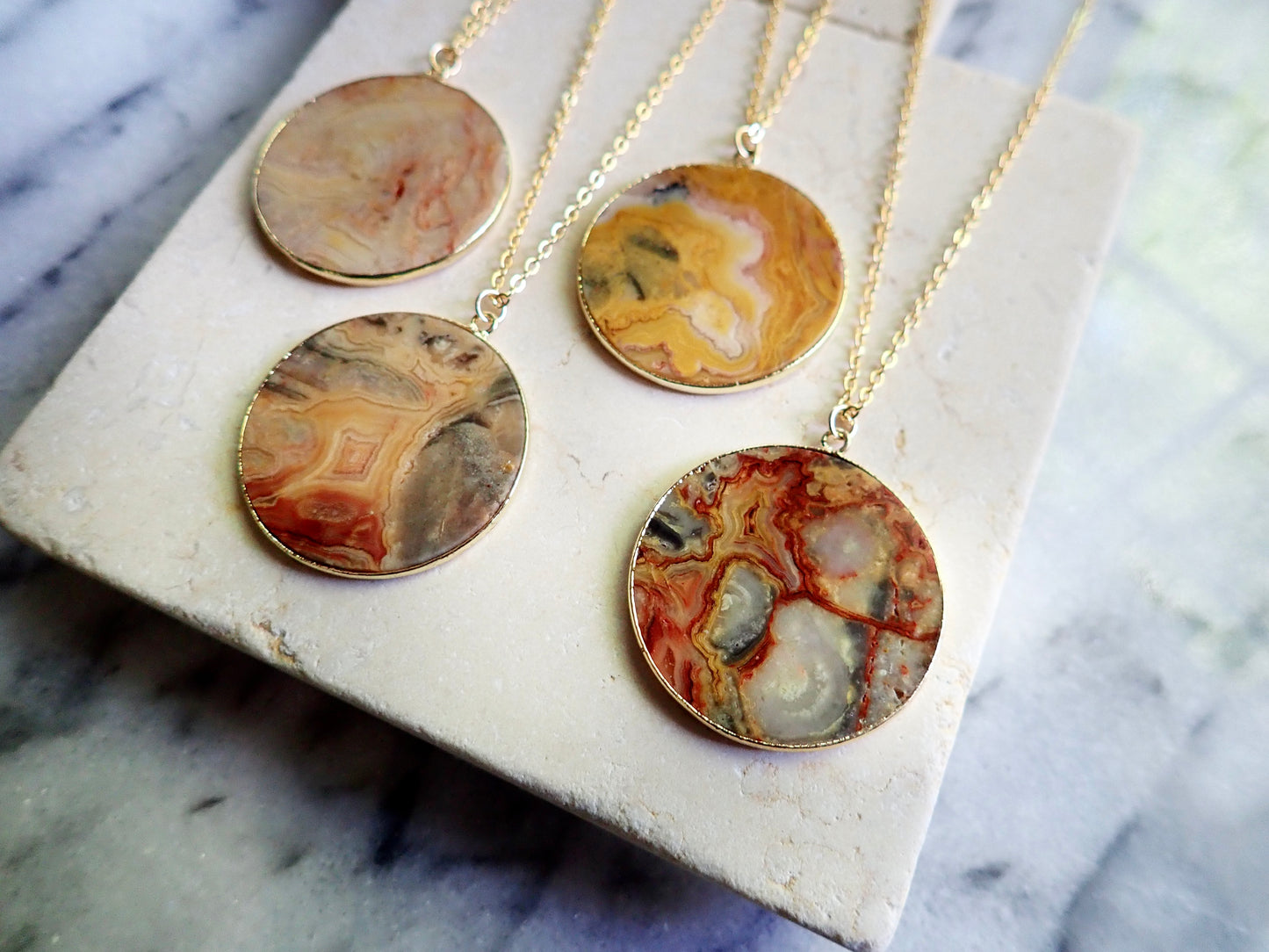 Crazy Lace Agate Necklace