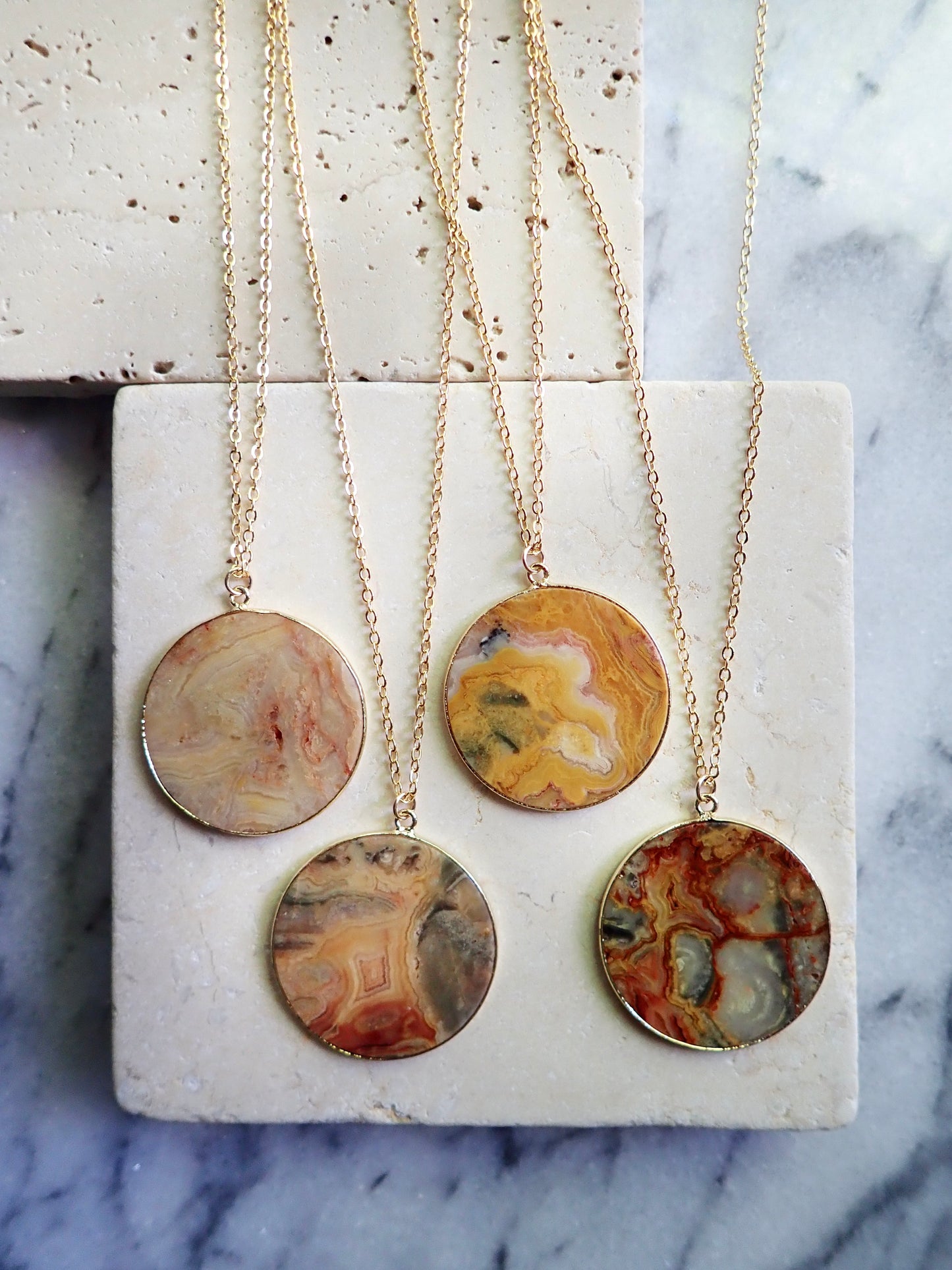 Crazy Lace Agate Necklace