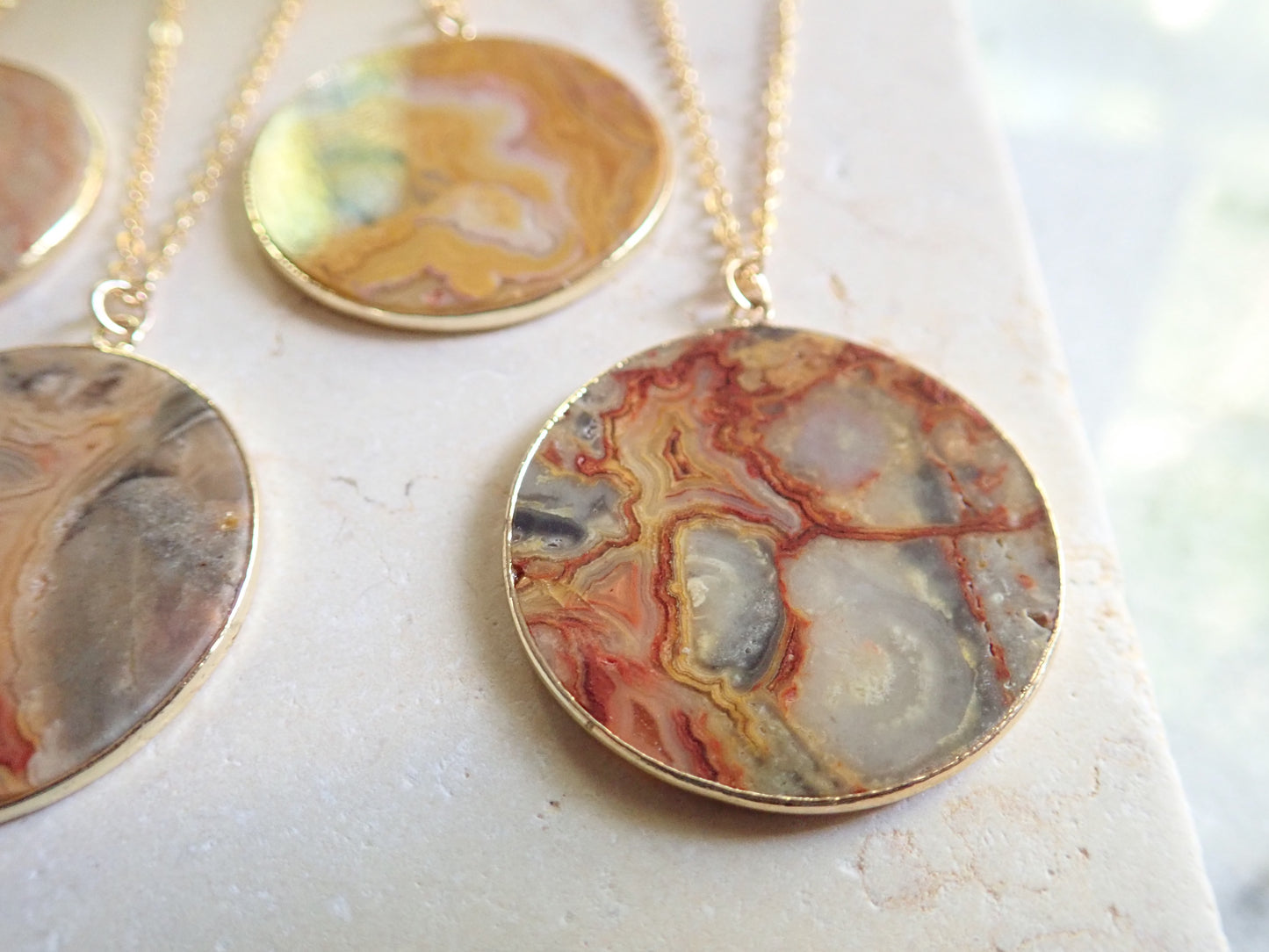 Crazy Lace Agate Necklace