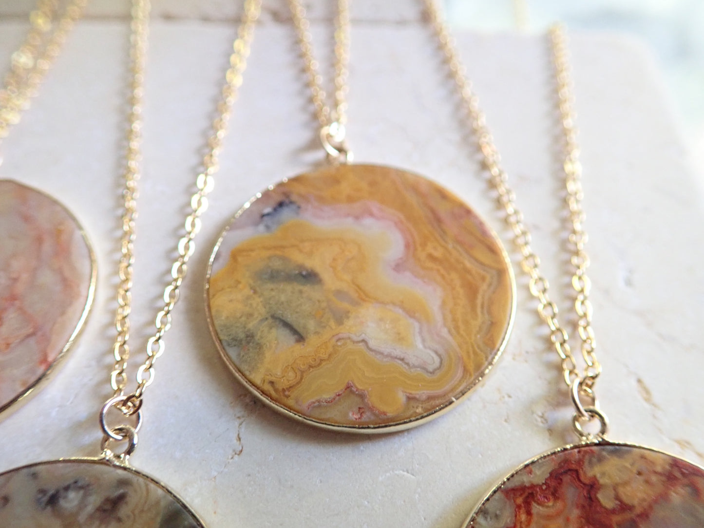 Crazy Lace Agate Necklace
