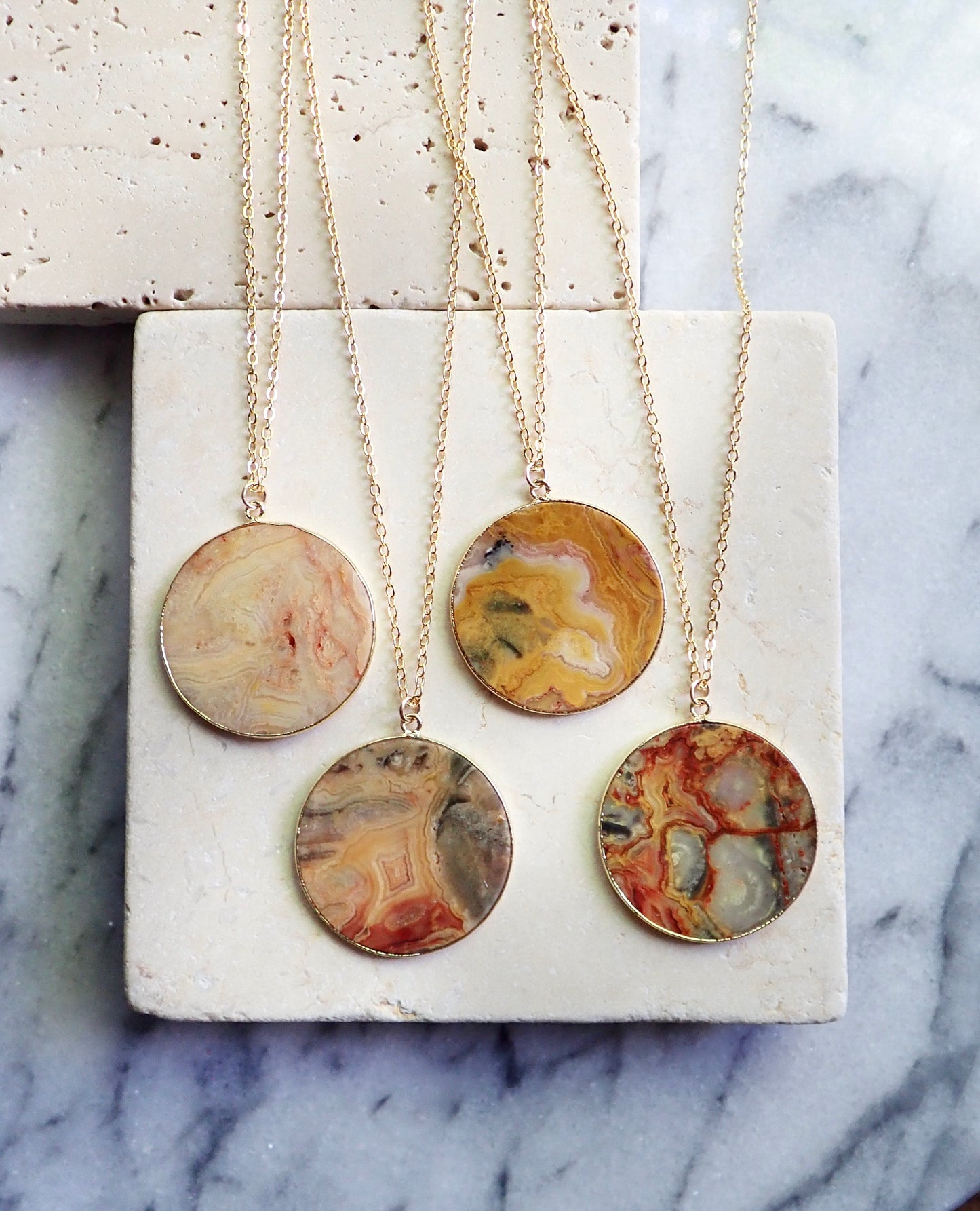 Crazy Lace Agate Necklace