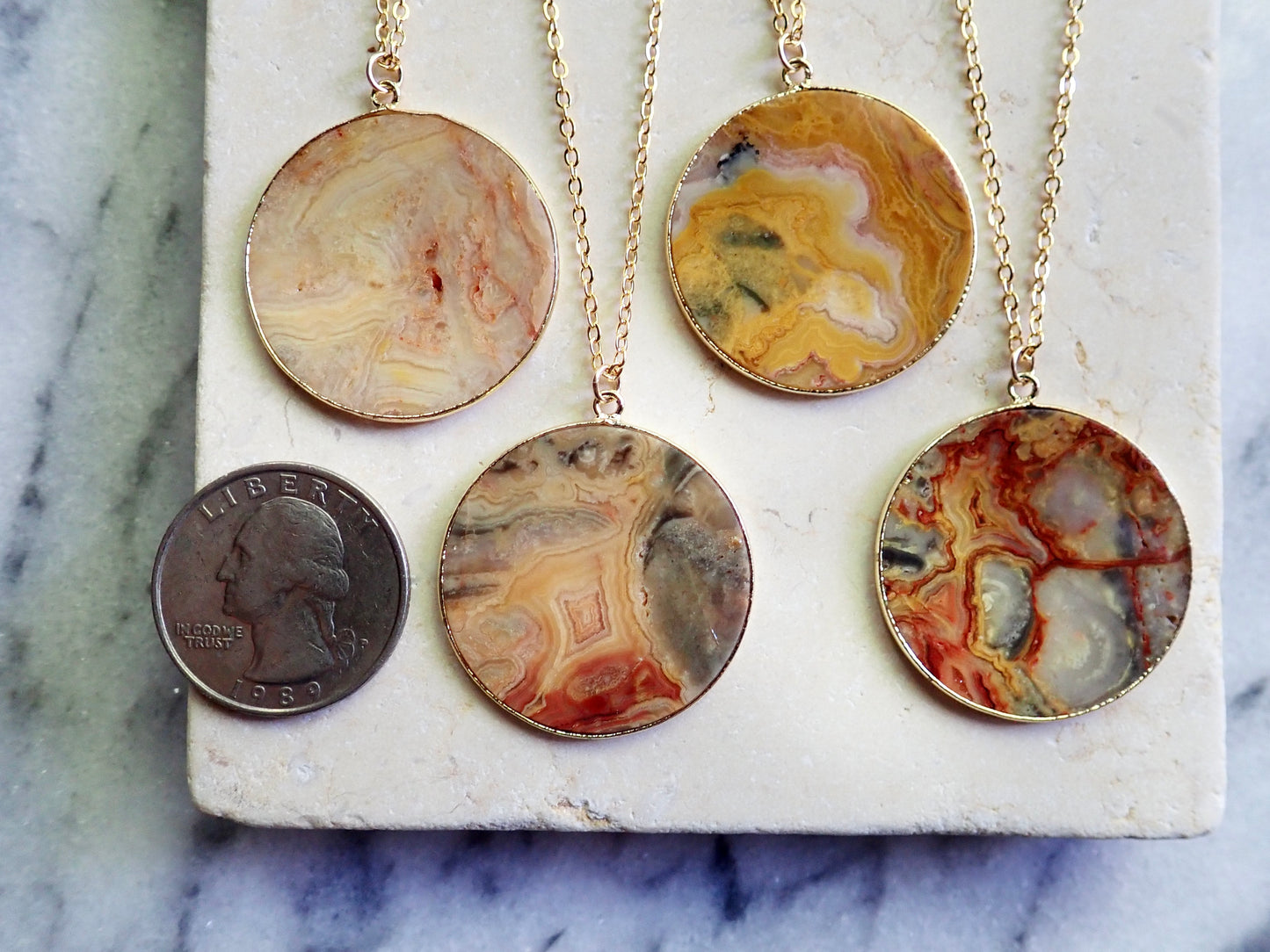 Crazy Lace Agate Necklace