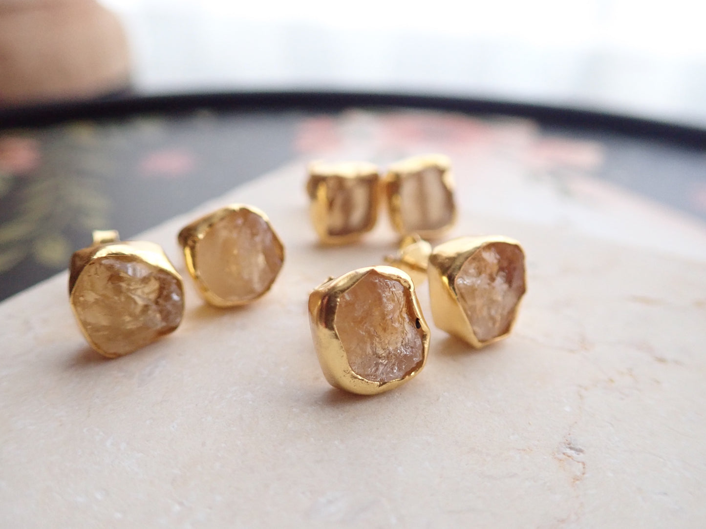 Constance Citrine Earrings
