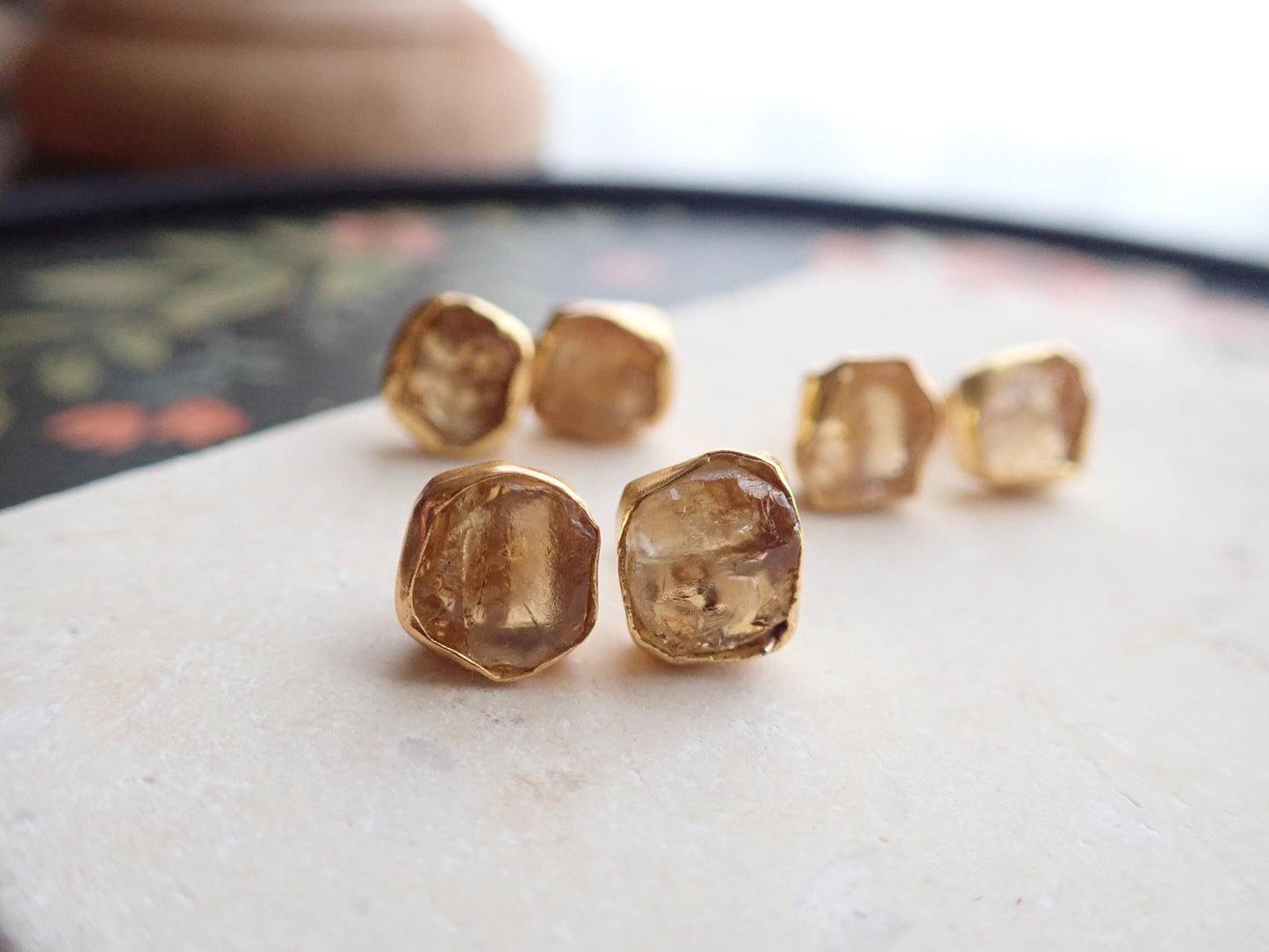 Constance Citrine Earrings