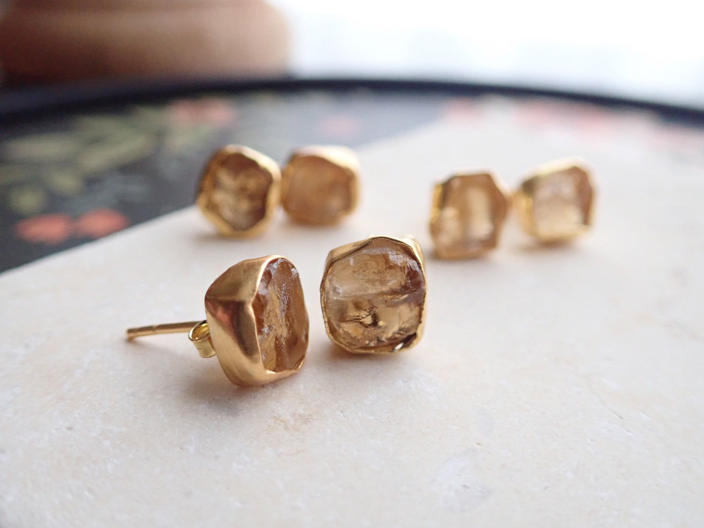 Constance Citrine Earrings
