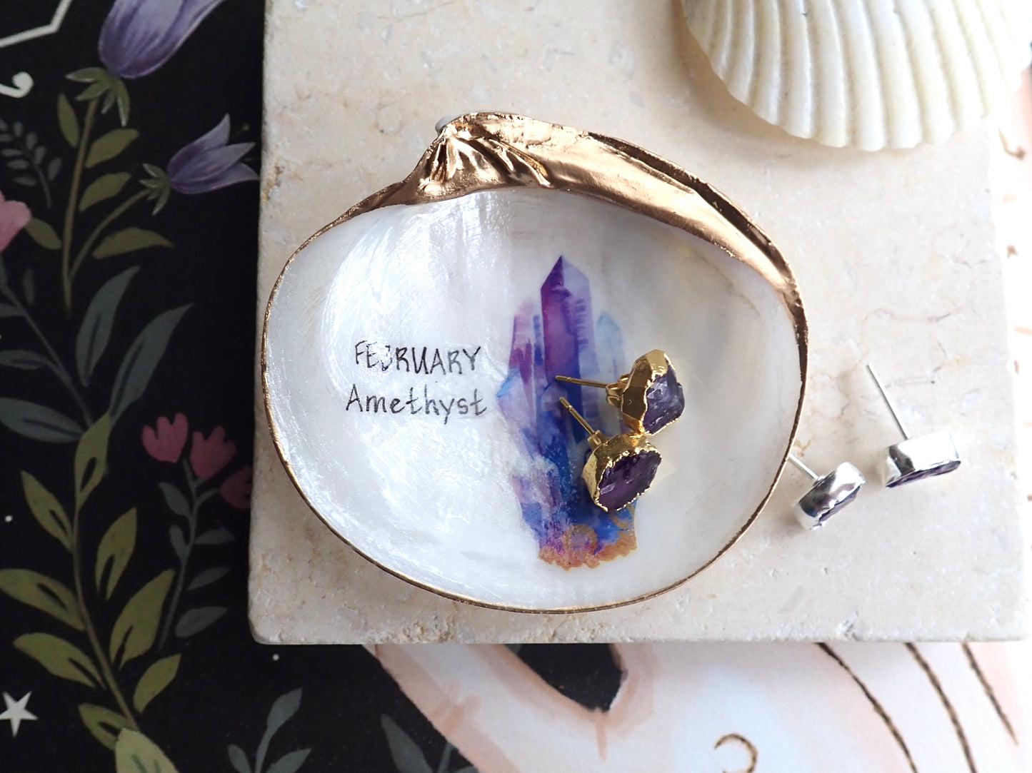 Amethyst Birthstone Ring Dish