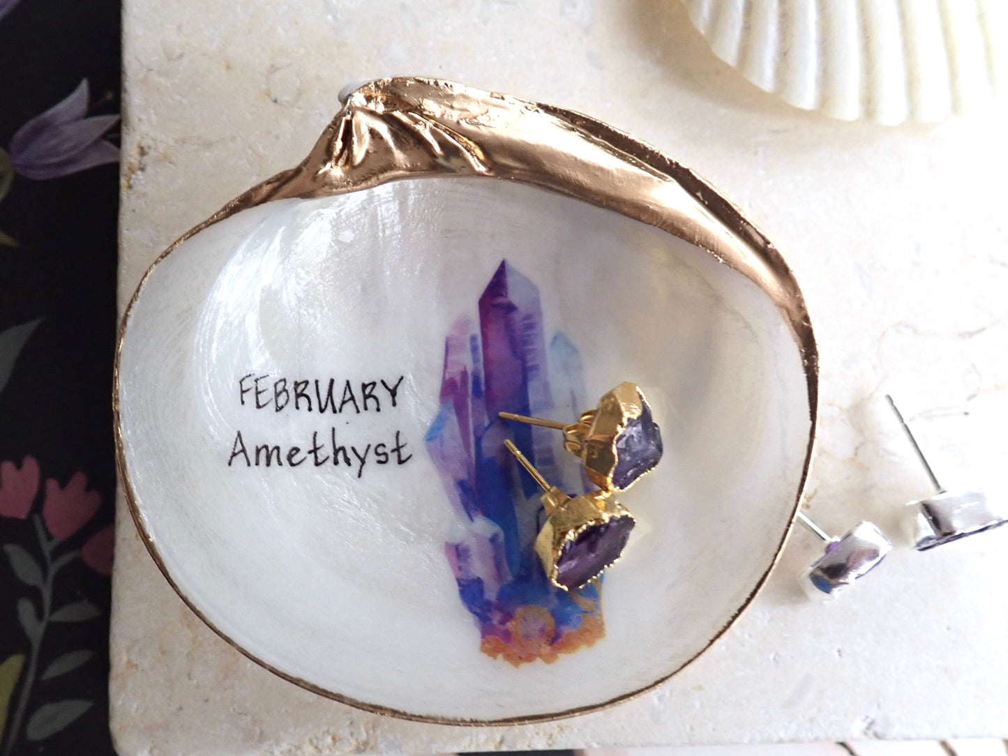 Amethyst Birthstone Ring Dish