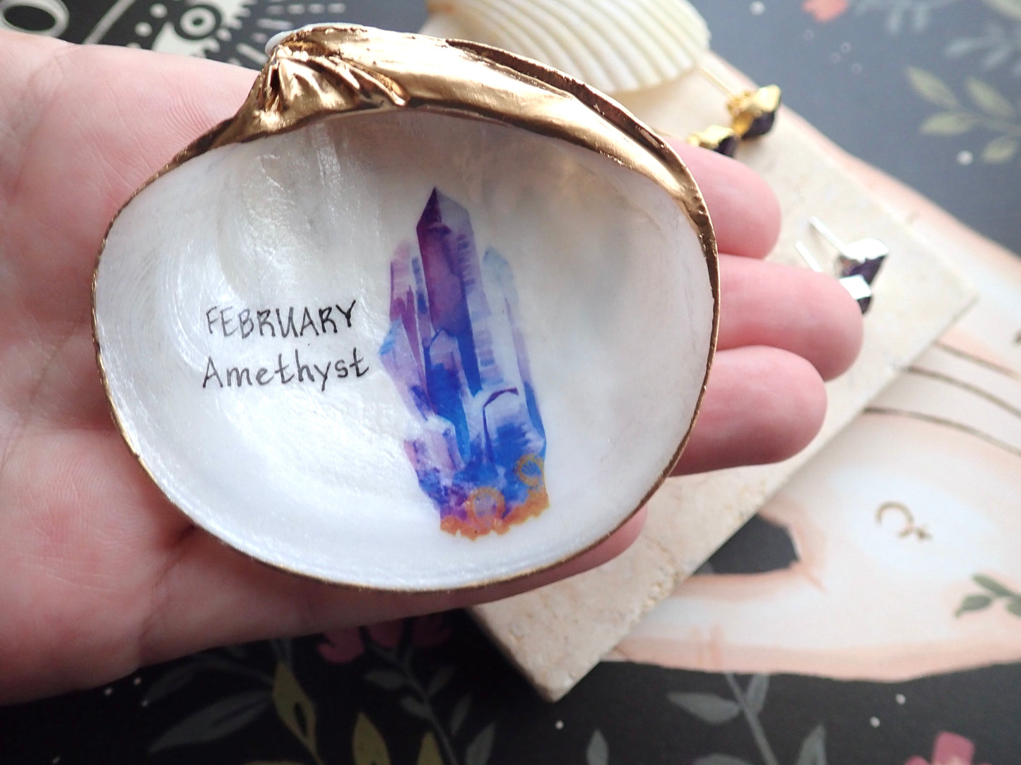 Amethyst Birthstone Ring Dish