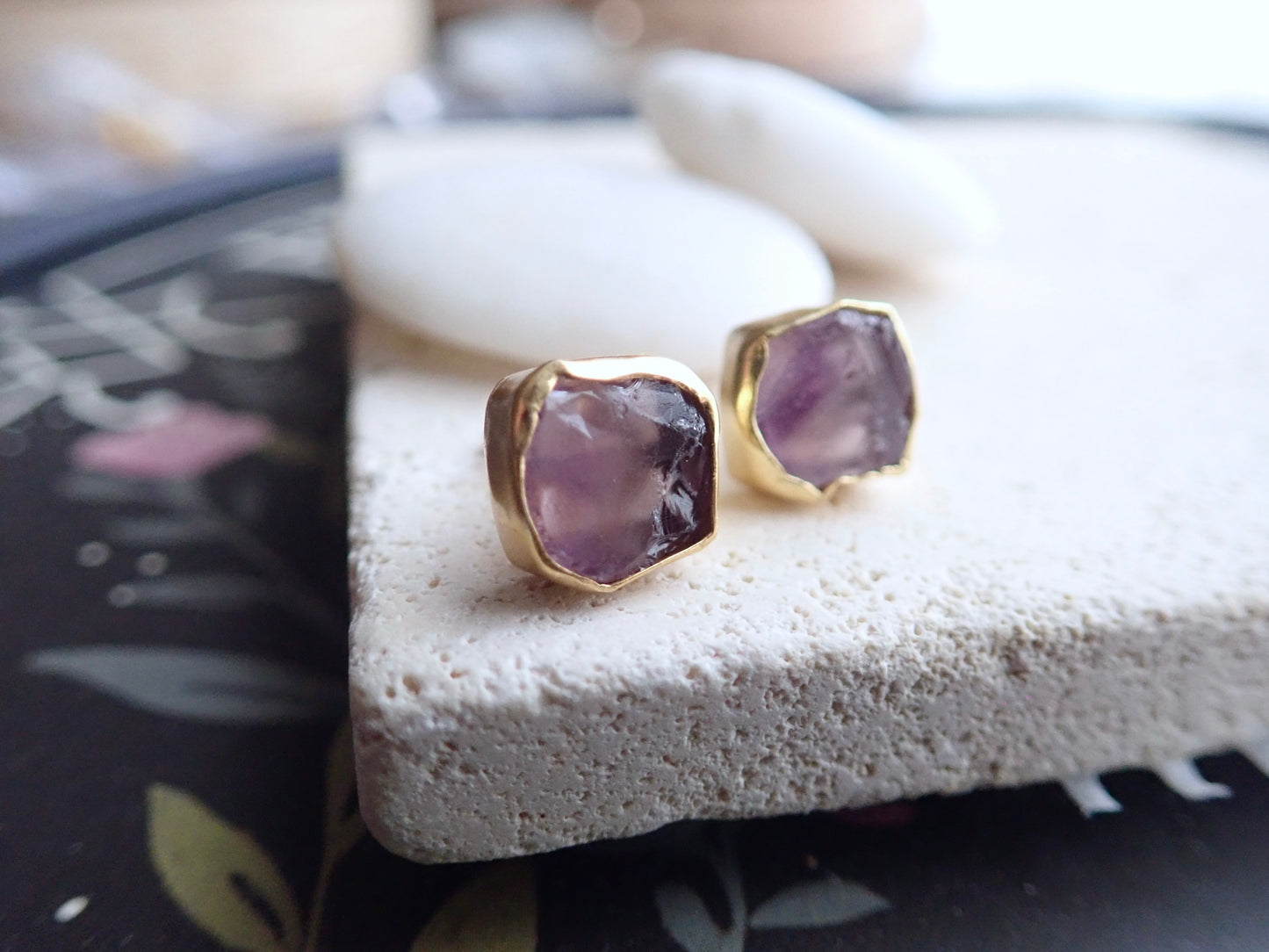 Andover Amethyst Studs