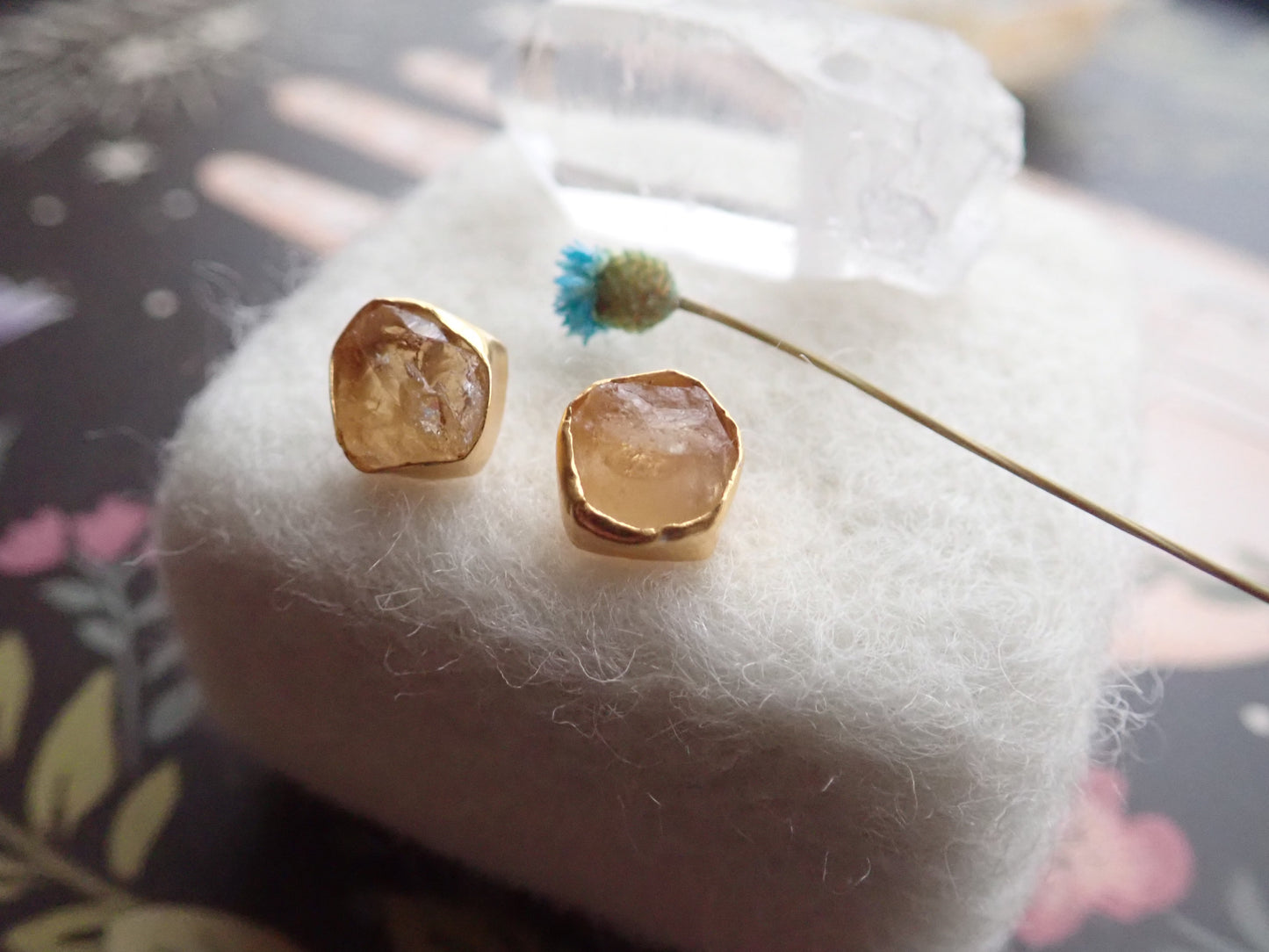 Constance Citrine Earrings