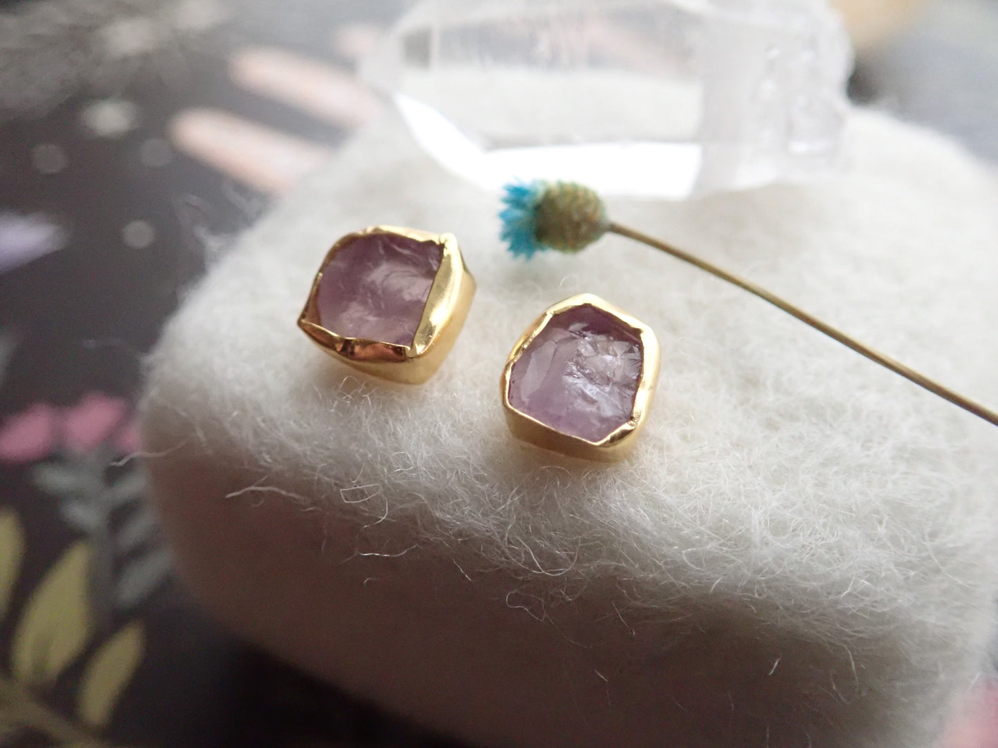 Andover Amethyst Studs
