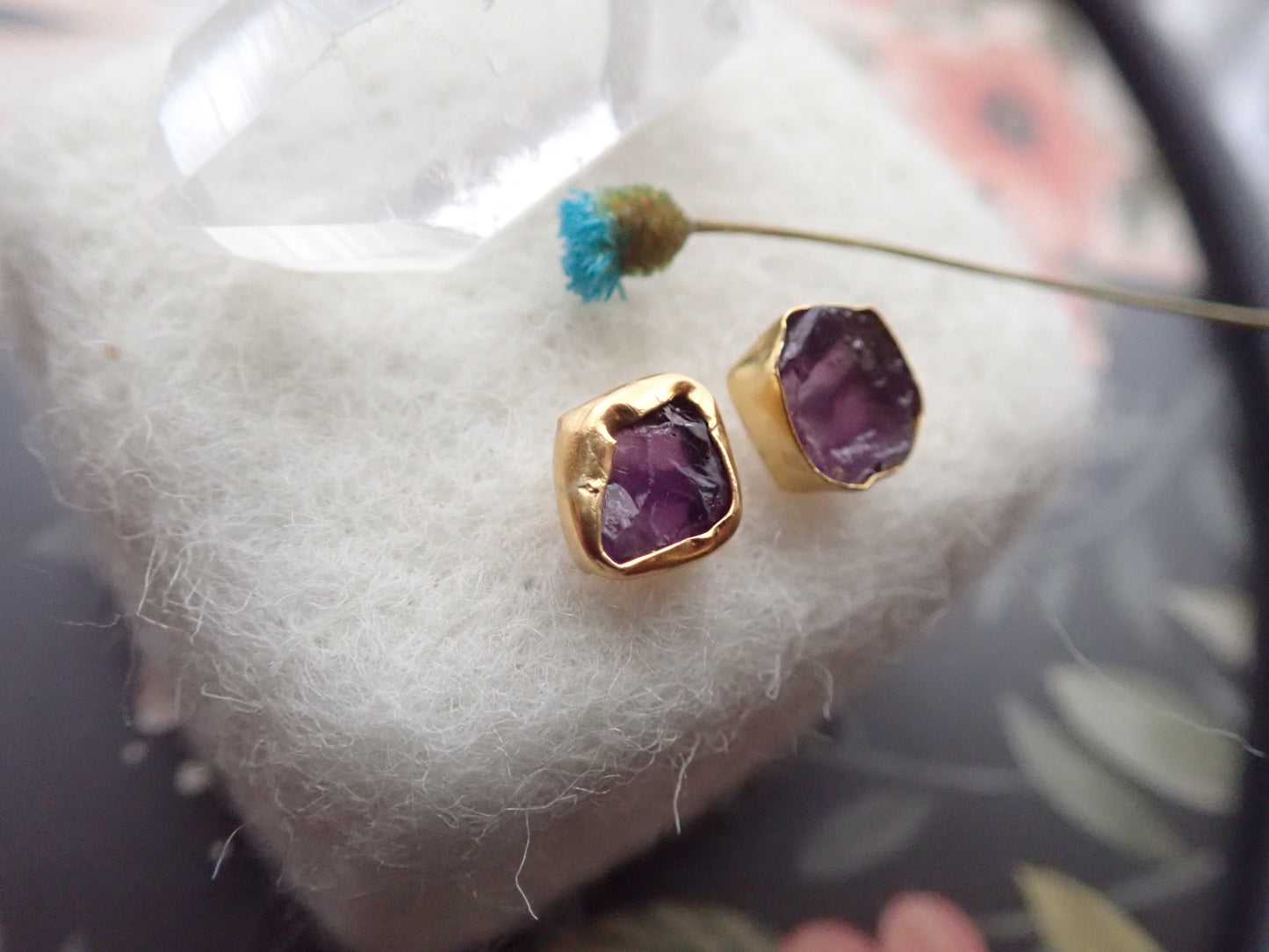 Andover Amethyst Studs