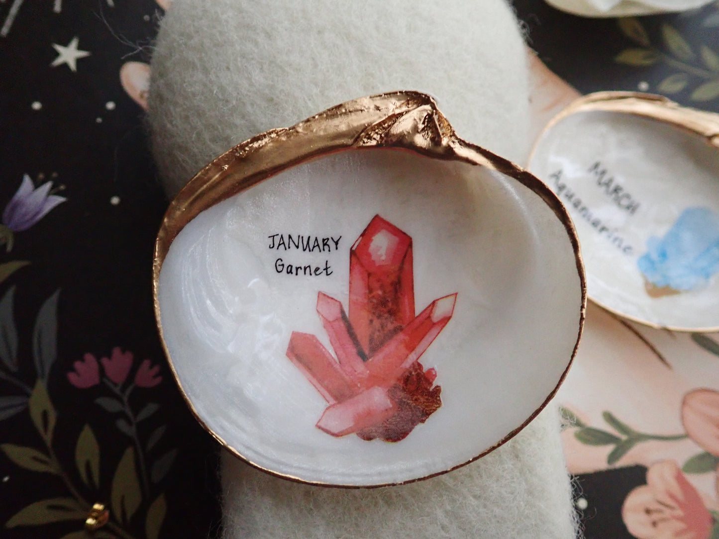 Garnet Birthstone Ring Dish