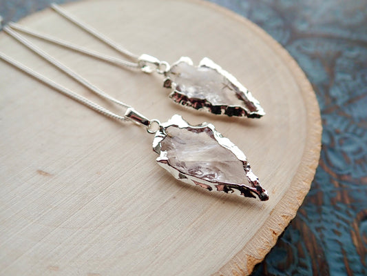 Clarabelle Quartz Arrowhead Necklace