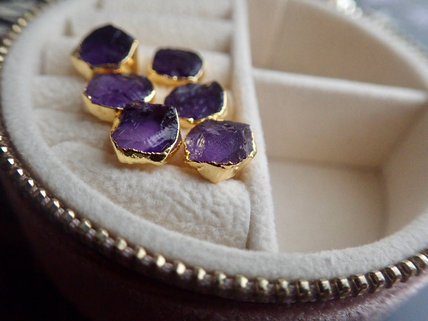 Avalon Amethyst Stud Earrings