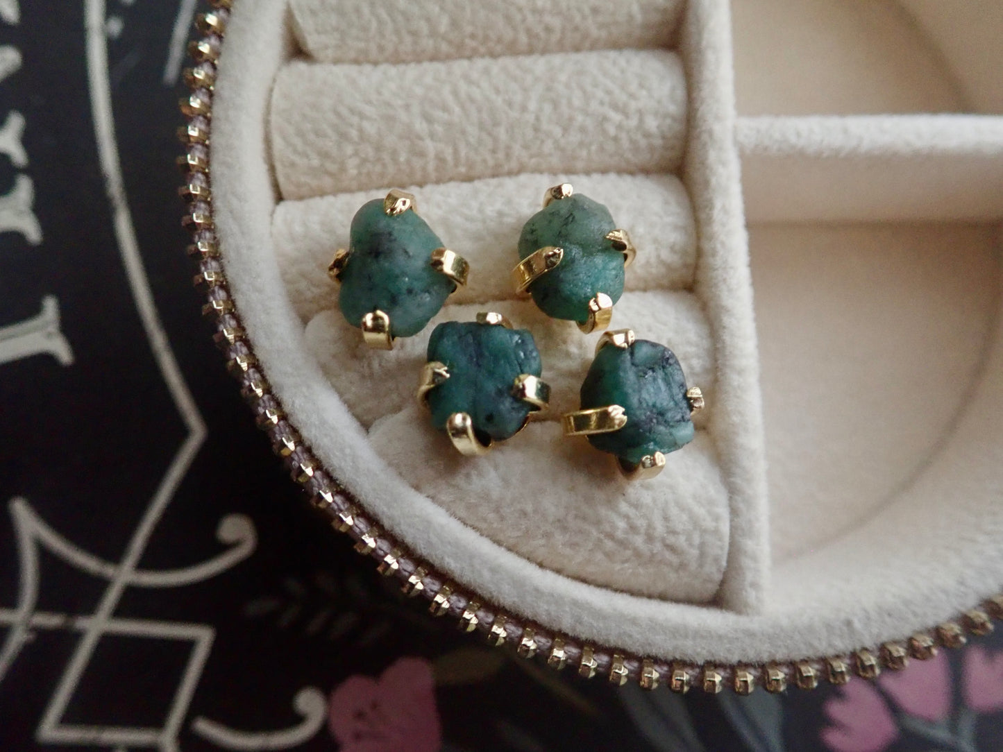 Sargasso Emerald Studs