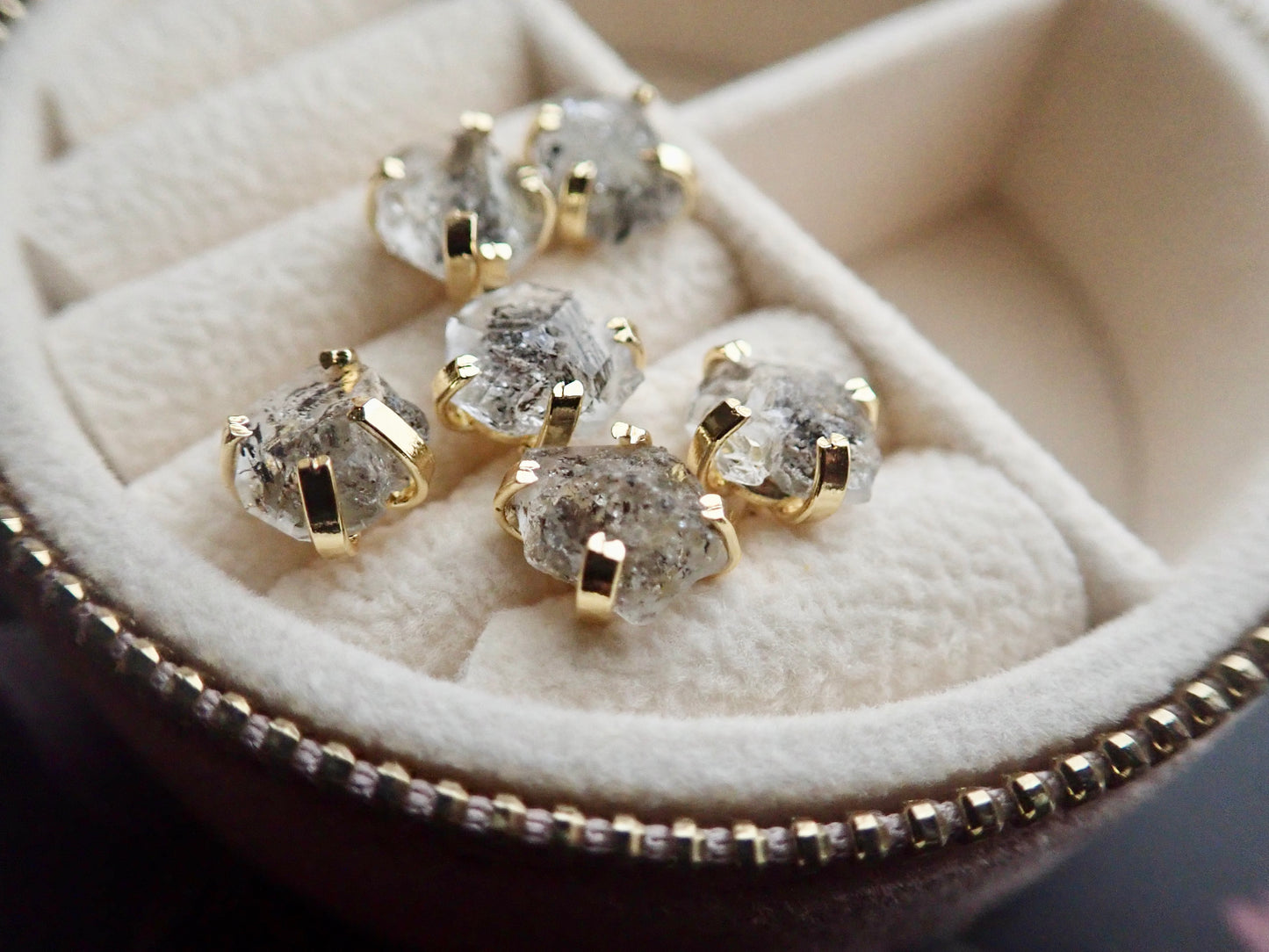 Hellas Herkimer Diamond Studs