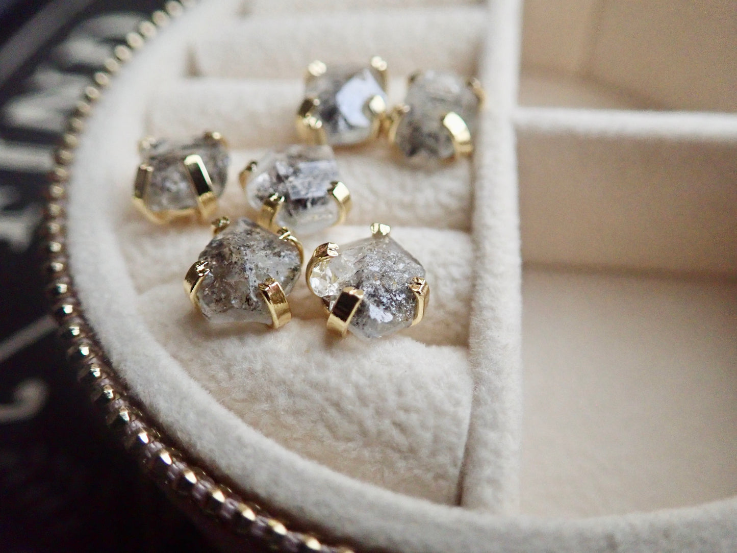 Hellas Herkimer Diamond Studs