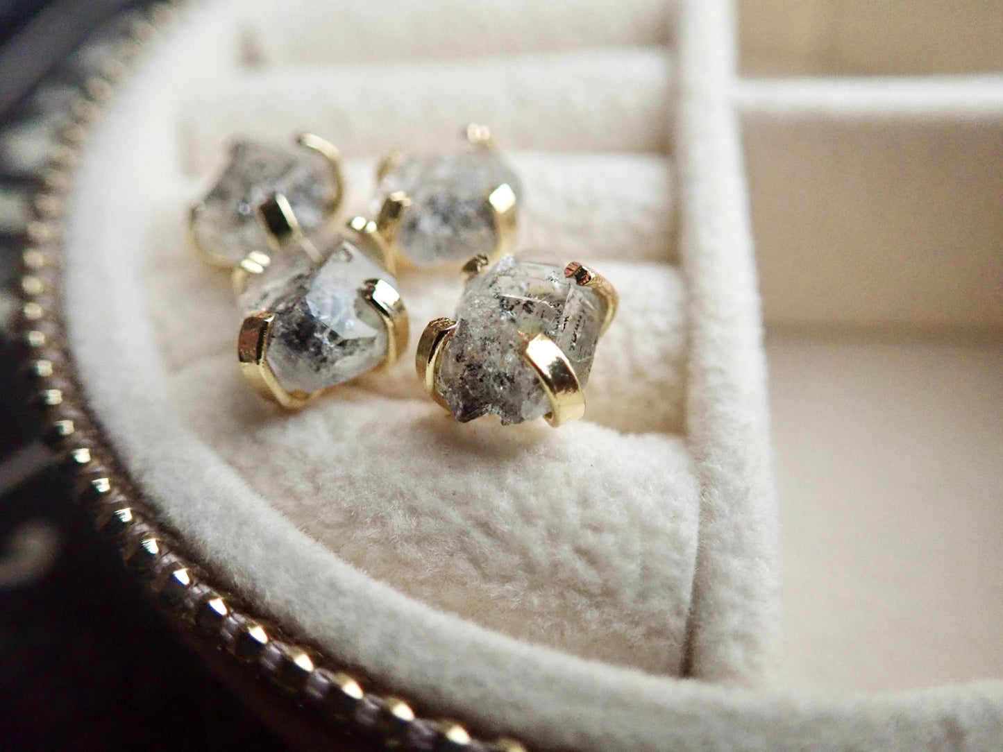 Hellas Herkimer Diamond Studs