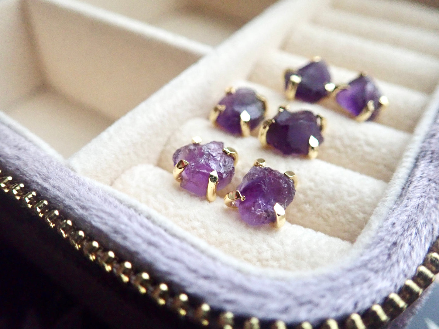 Ammi Amethyst Earrings