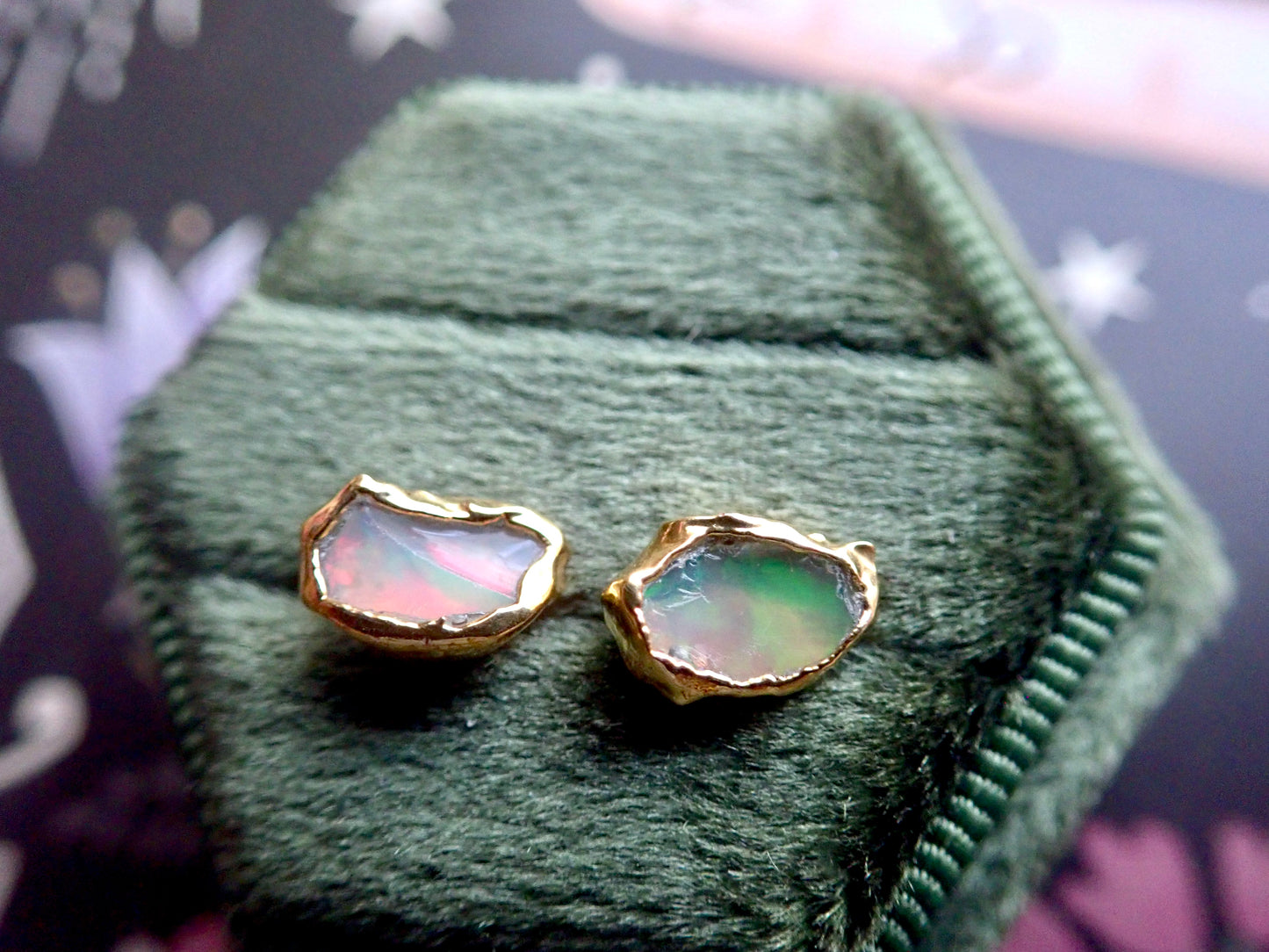 Oh Mami Fire Opal Studs