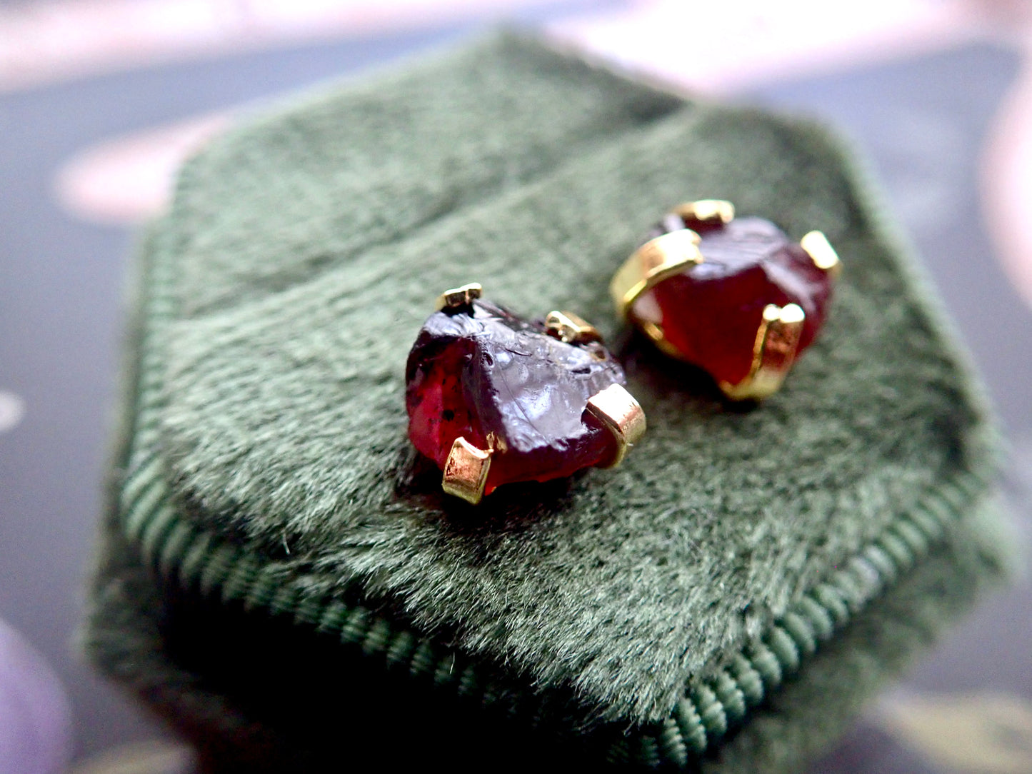 Galina Garnet Studs