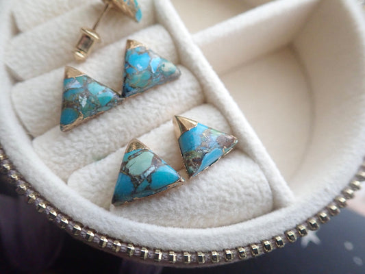 Thebes Turquoise Studs