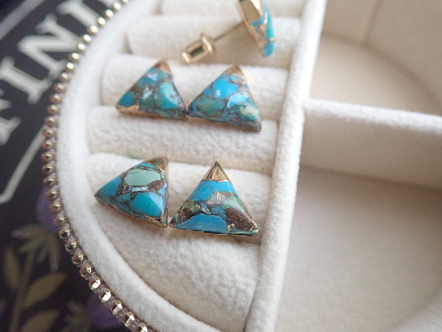 Thebes Turquoise Studs