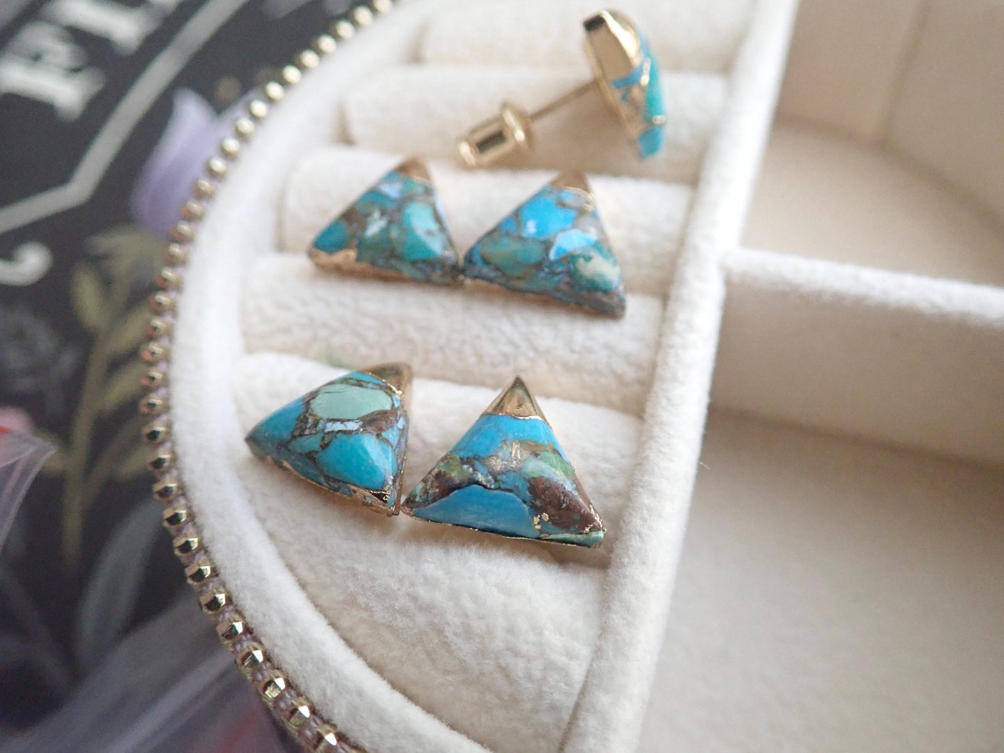 Thebes Turquoise Studs