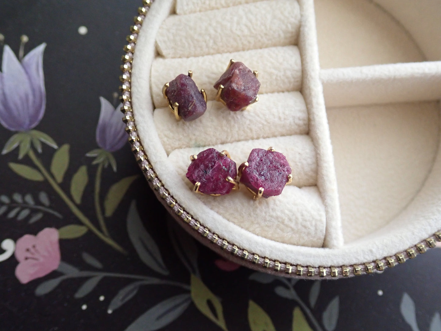 Rob Ruby Earrings