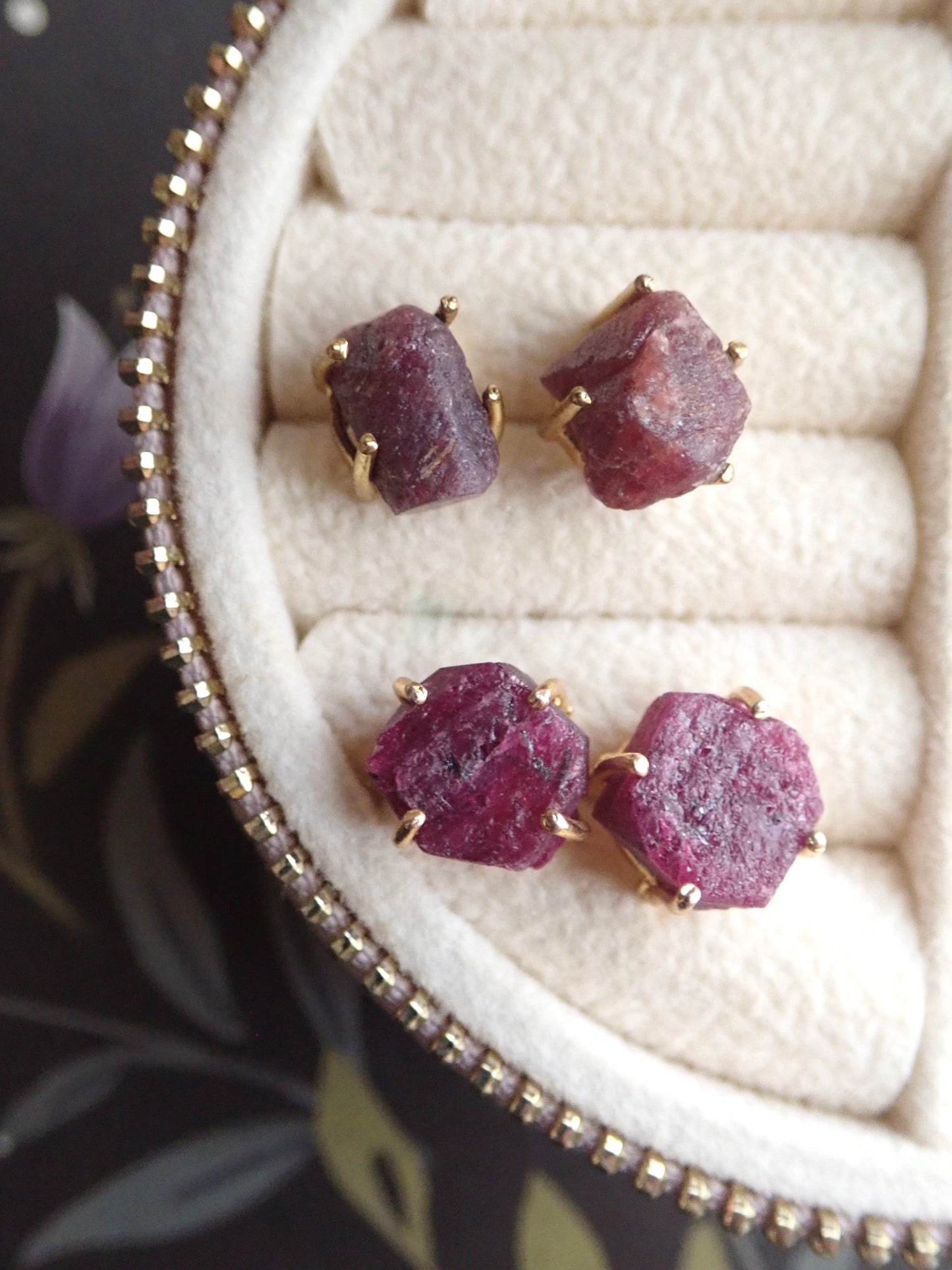 Rob Ruby Earrings