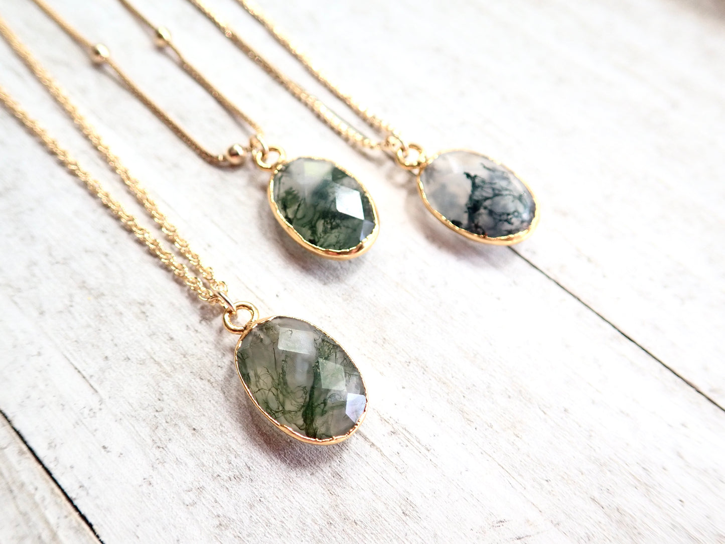 Mandy Moss Agate Necklace