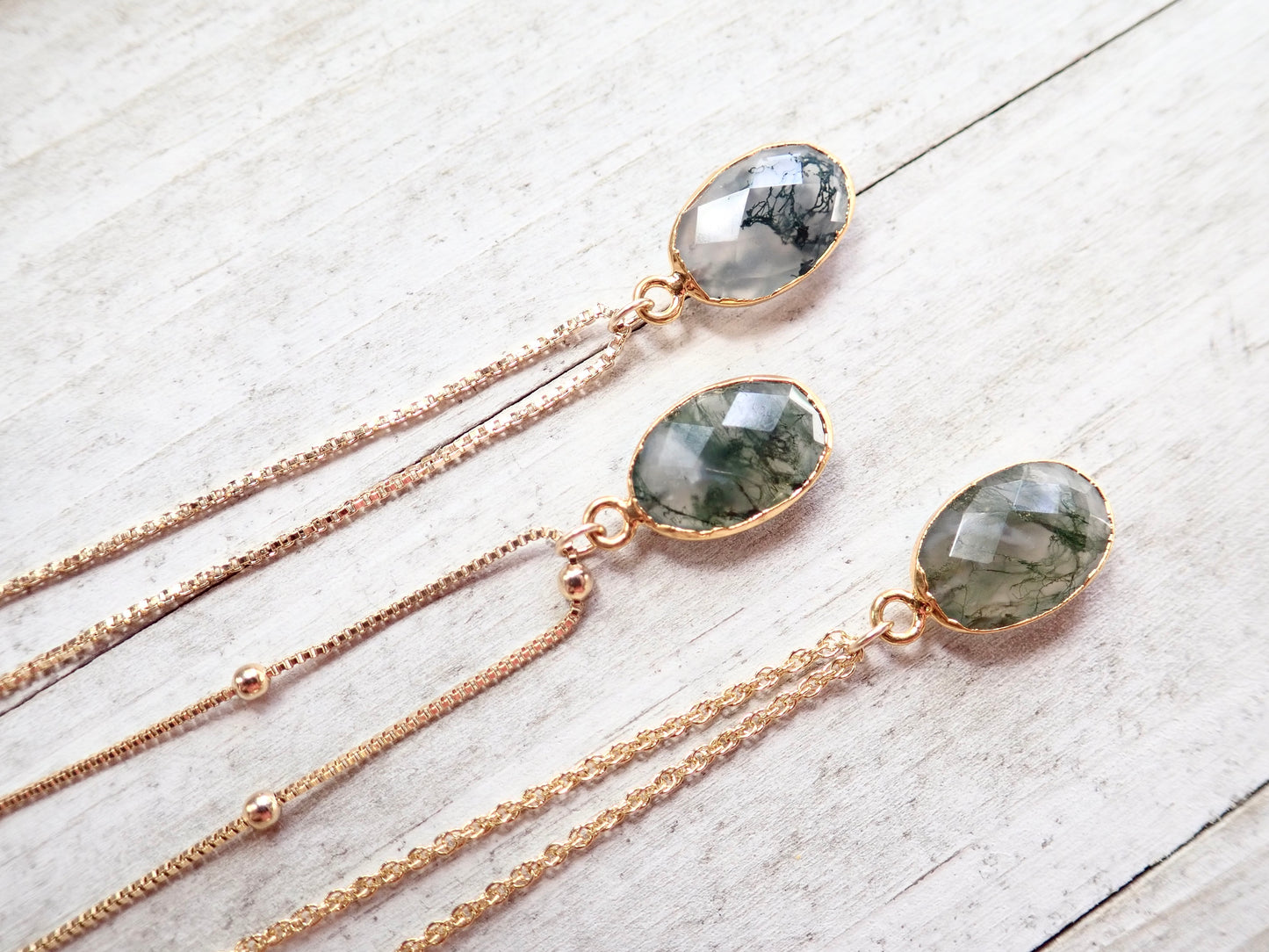 Mandy Moss Agate Necklace