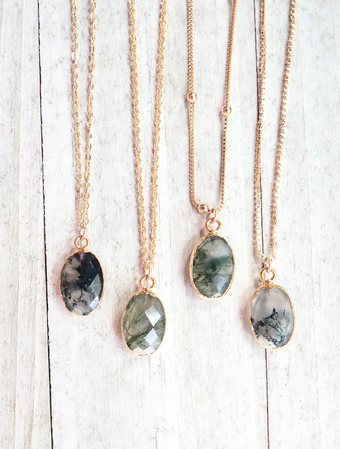 Mandy Moss Agate Necklace